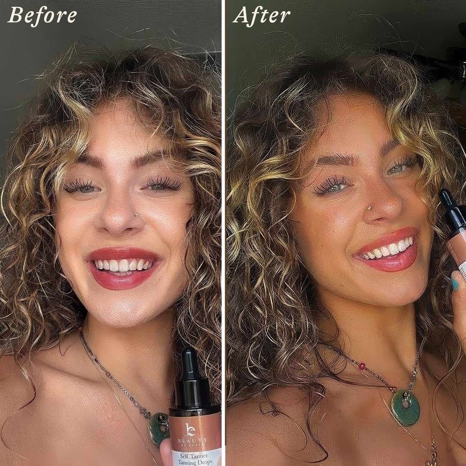 Self Tanning Drops for Face - USA Made with Organic & Natural Ingredients - Beauty by Earth Official Product View 3