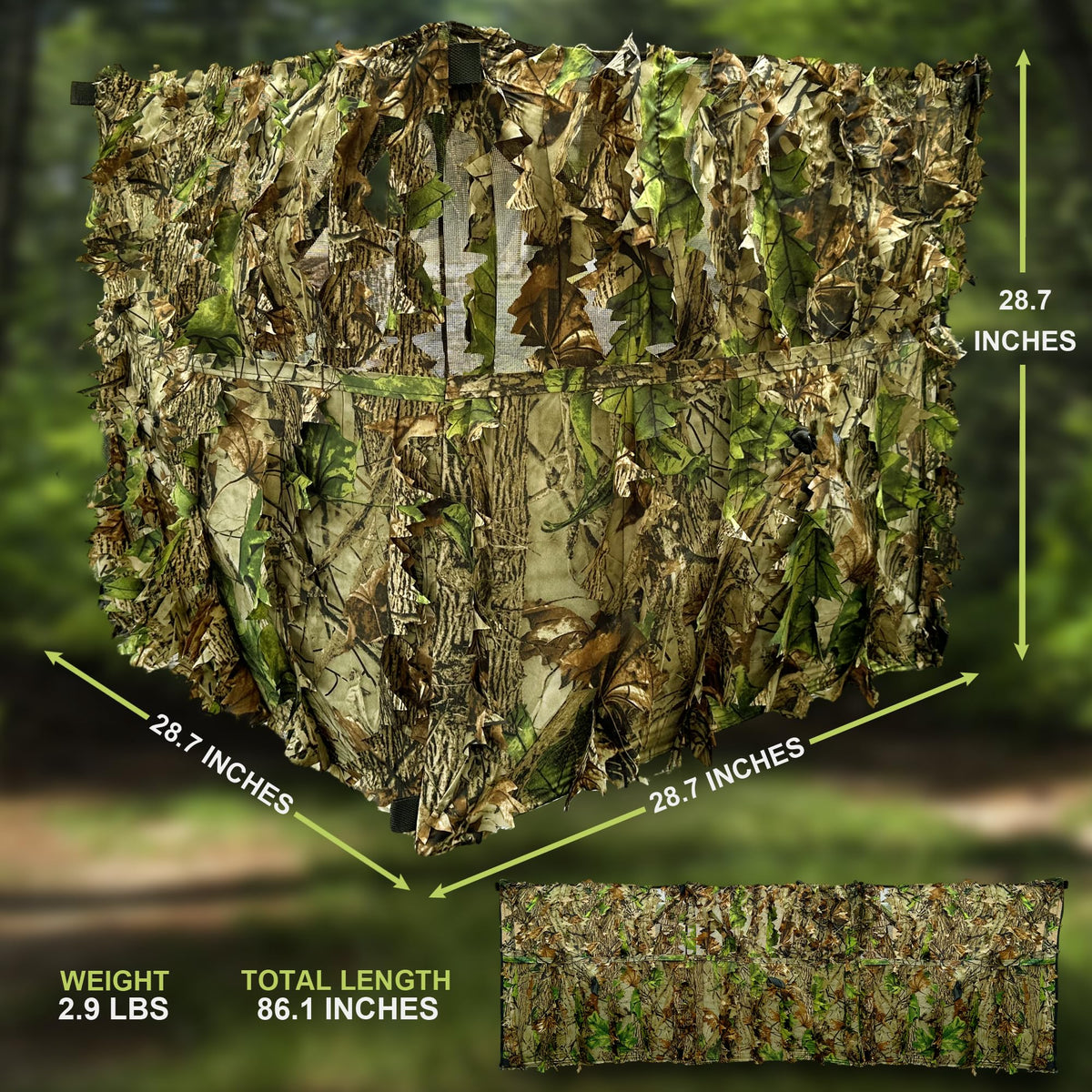 Hunting Blind for Turkey 3D Leafy Ground Blind for Deer - AYIN Official Imagery - 7
