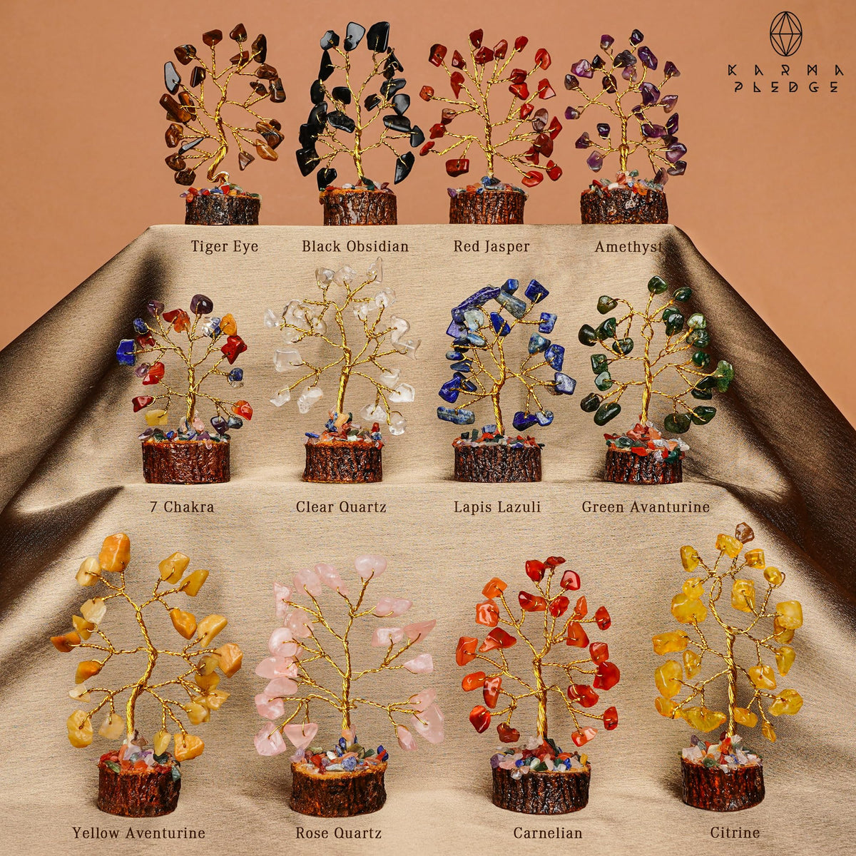 Crystal Tree Set of 12 Unique Birthday Gifts for Women - KARMAPLEDGE Official Imagery - 5