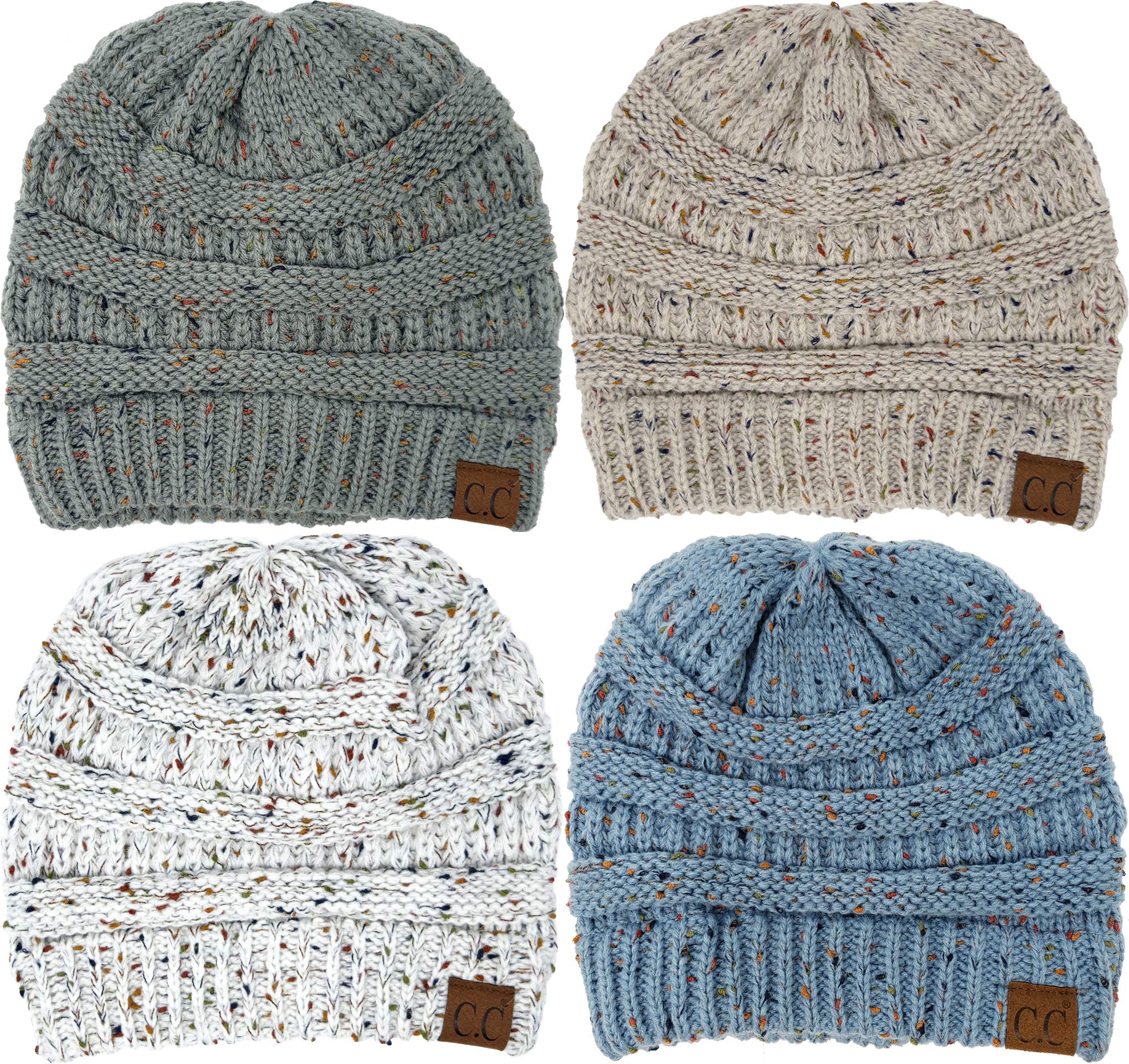 Funky Junque Premium Confetti Knit Beanie - Ultra Soft & Cozy Winter H - View 1