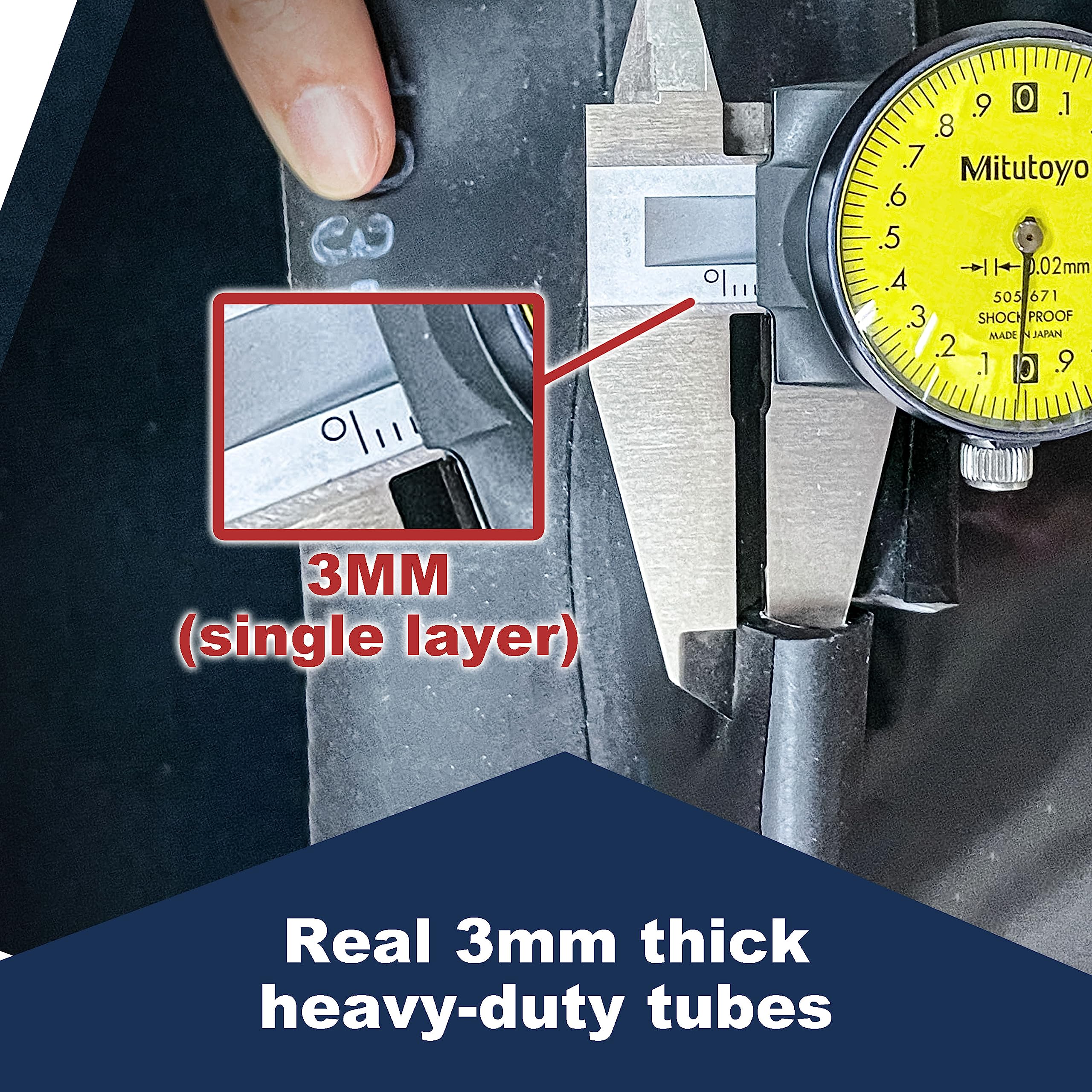 PIVOTRAX-100/90-19   Heavy Duty Motorcycle Tube - 3mm Thick - TR4 - PIVOTRAX Official Product View 4
