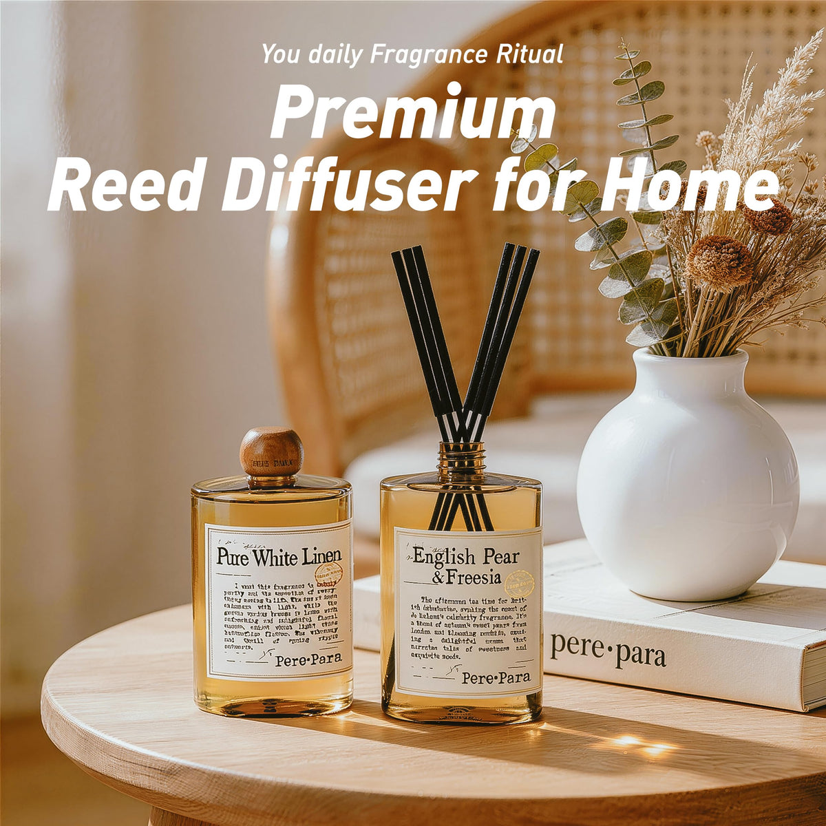Luxury Hotel Scent Reed Diffuser Rifill 400ml with 6 Reed - Pere Para Official Imagery - 3