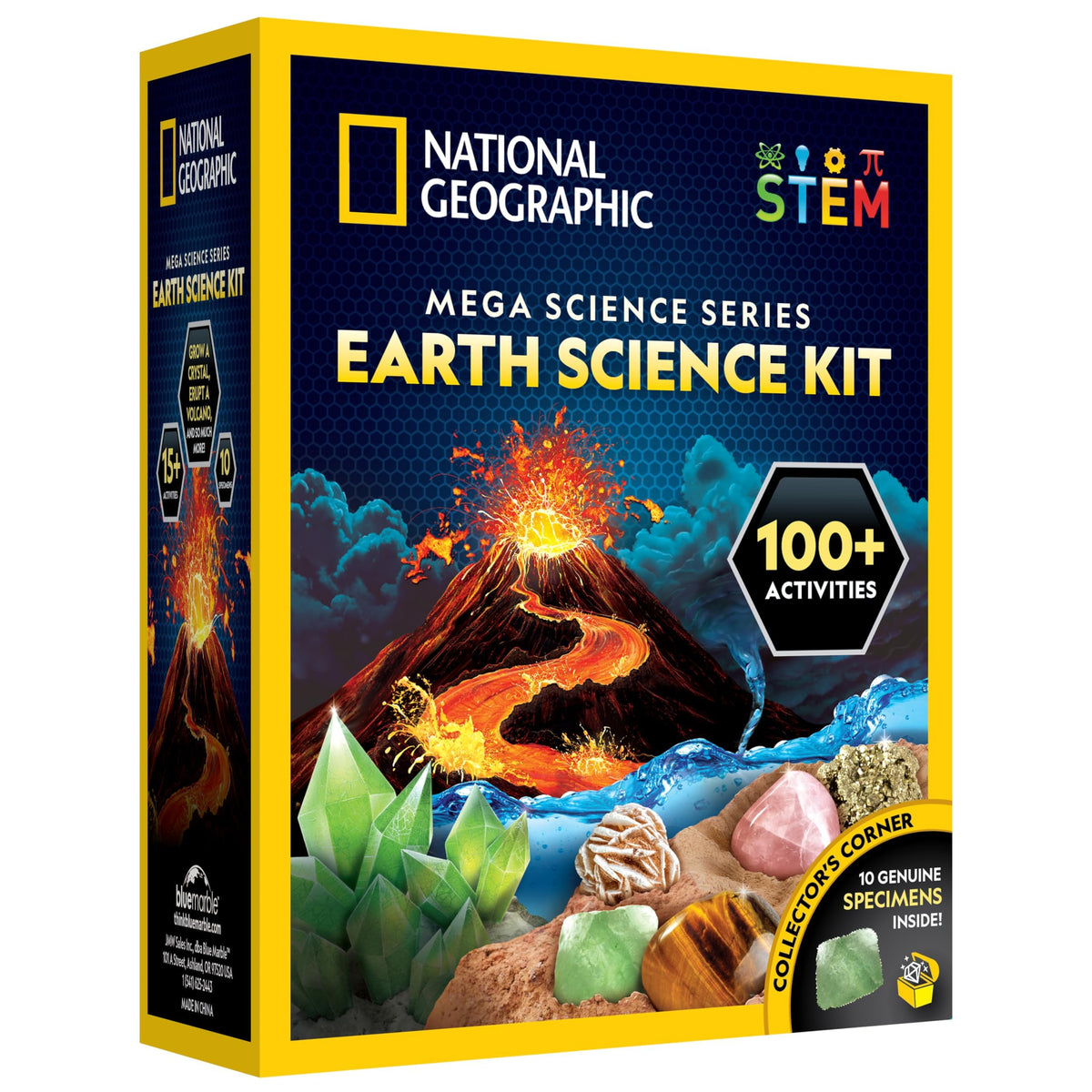 National Geographic Earth Science Kit with 100 Activities - Blue Marble Official Imagery - 2