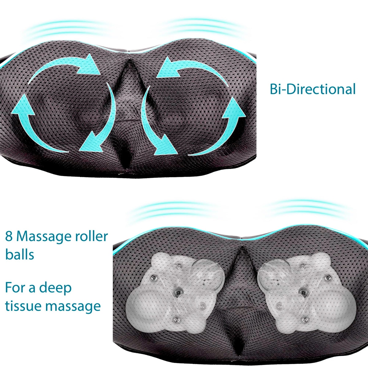 InvoSpa Shiatsu Neck and Back Massager with Heat - InvoSpa Official Imagery - 4