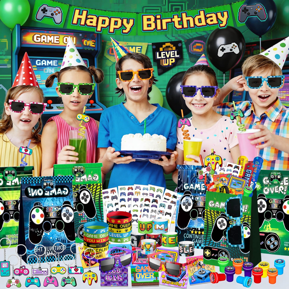 DMIGHT Video Game Party Favors for Kids Gamer Birthday - DMIGHT Official Imagery - 5
