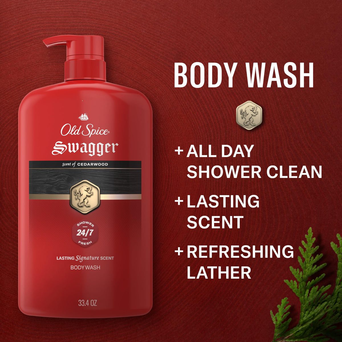 Old Spice Body Wash for Men 24 7 Shower Fresh with Long - Old Spice Official Imagery - 3