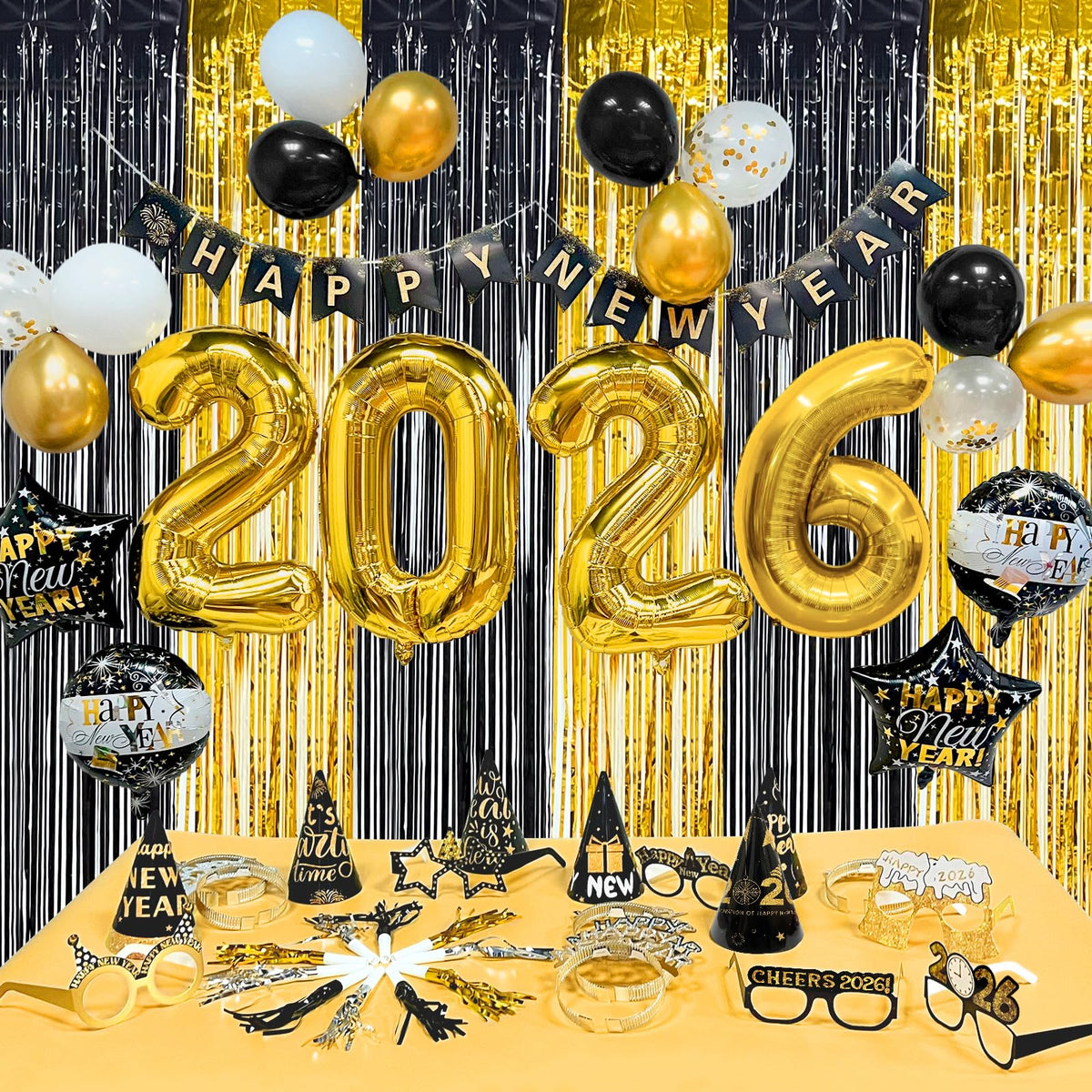 81 Pcs New Years Eve Party Supplies Happy New Year - TURNMEON Official Imagery - 6