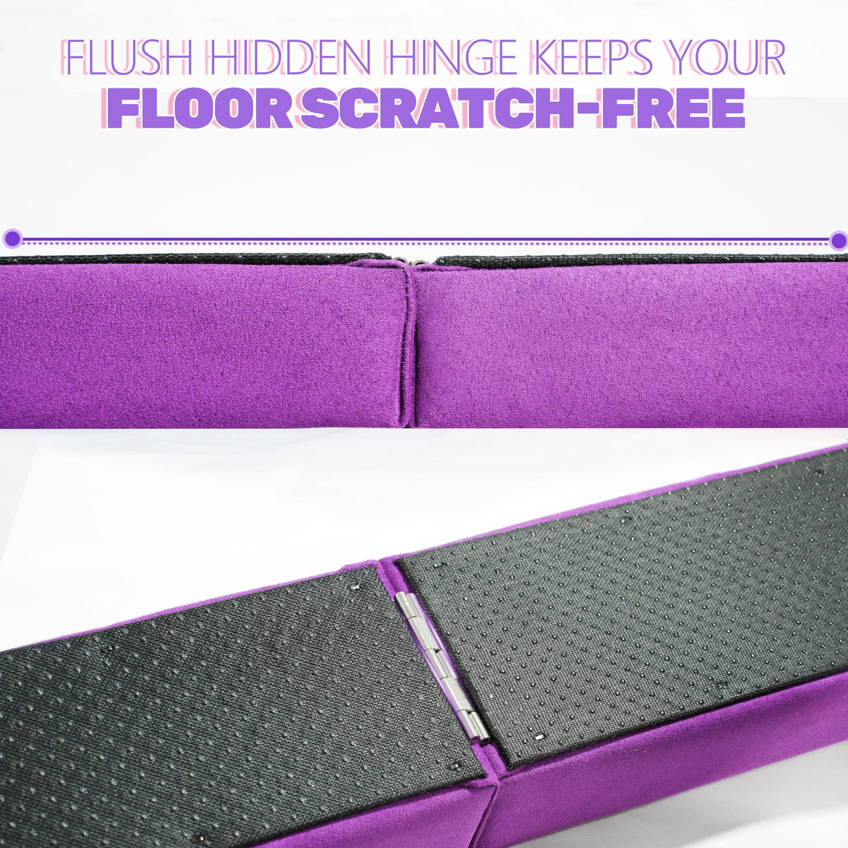8FT Folding Balance Beam Gymnastics Floor Beam Gymnastics - FC FUNCHEER Official Imagery - 5