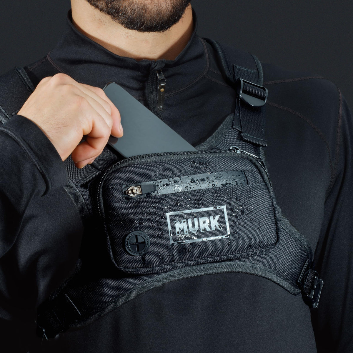 MVRK Water Resistant Running Vest Chest Pack Phone Holder - MVRK Official Imagery - 7