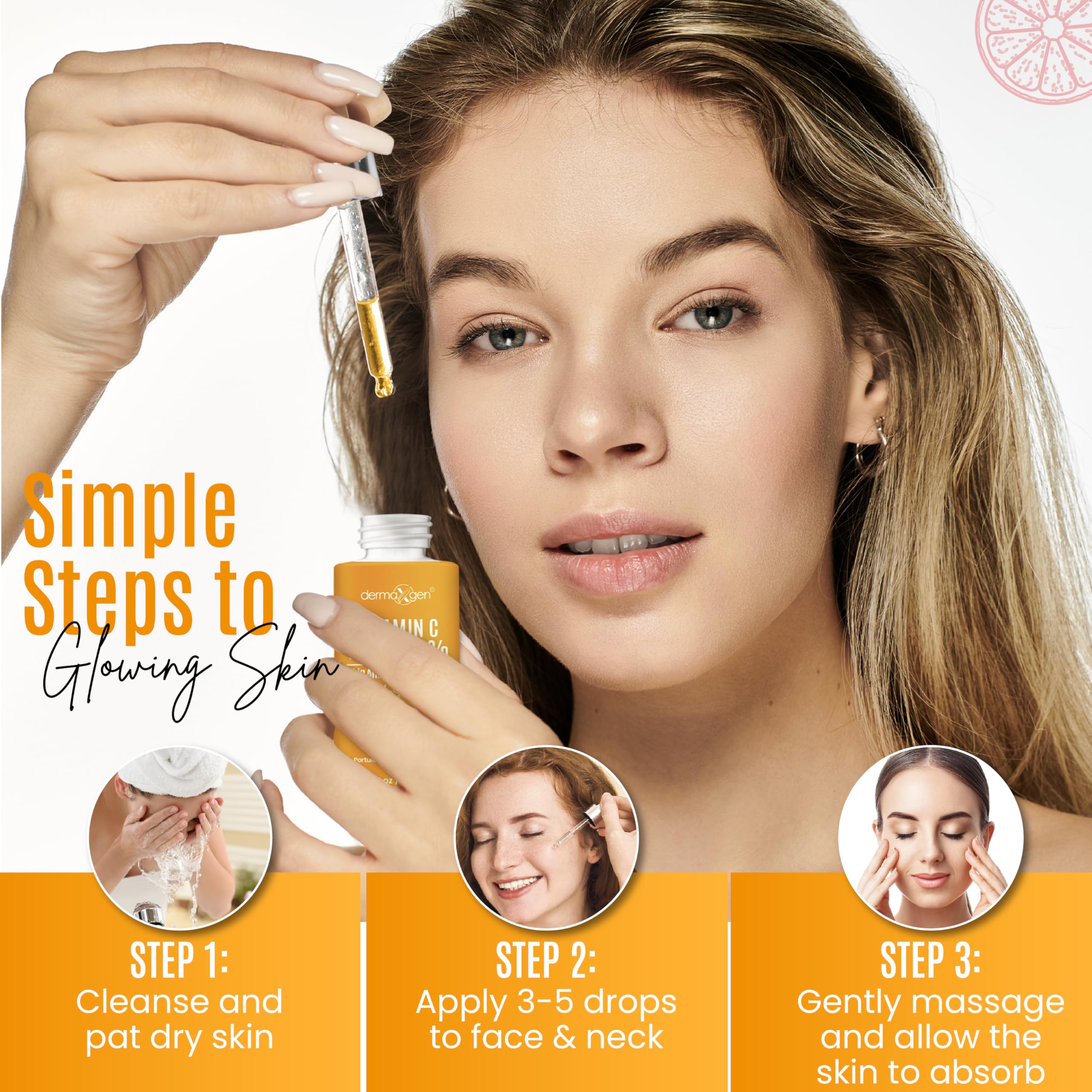 DERMAXGEN 30% Vitamin C Serum for Face - Natural & Organic Anti Wrinkle & Skin - DERMAXGEN Official Product View 6