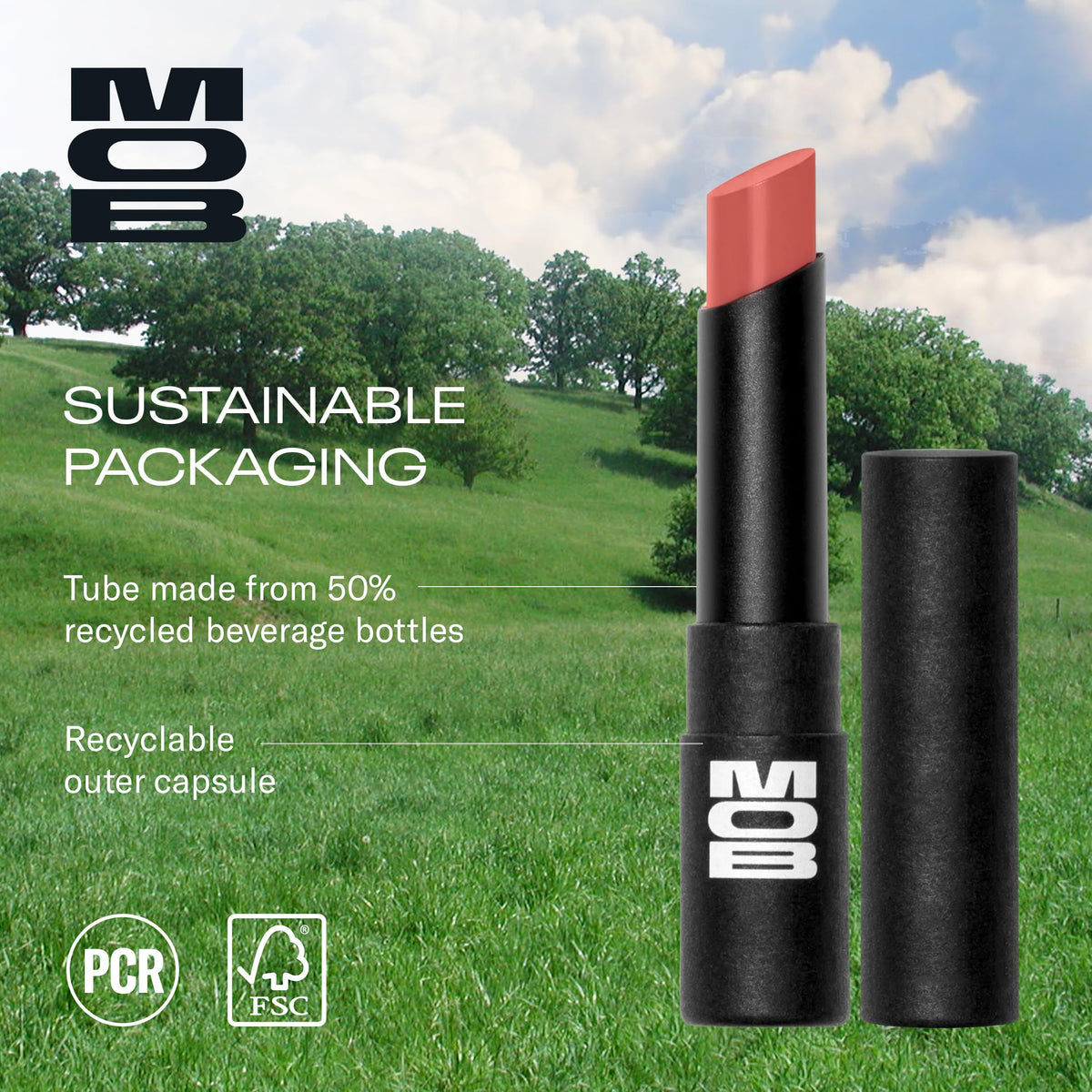 MOB Beauty Hydrating Shine Lip Balm Soft Rose - MOB Official Imagery - 8