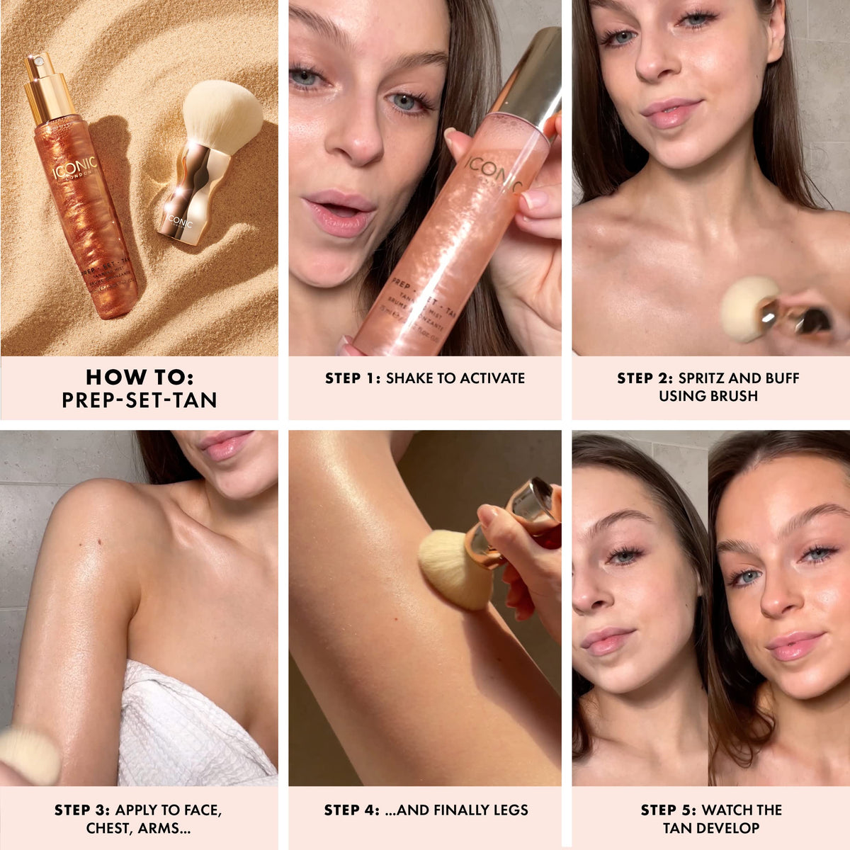 ICONIC LONDON Prep Set Tan Glow - Premium Selection Official Imagery - 4
