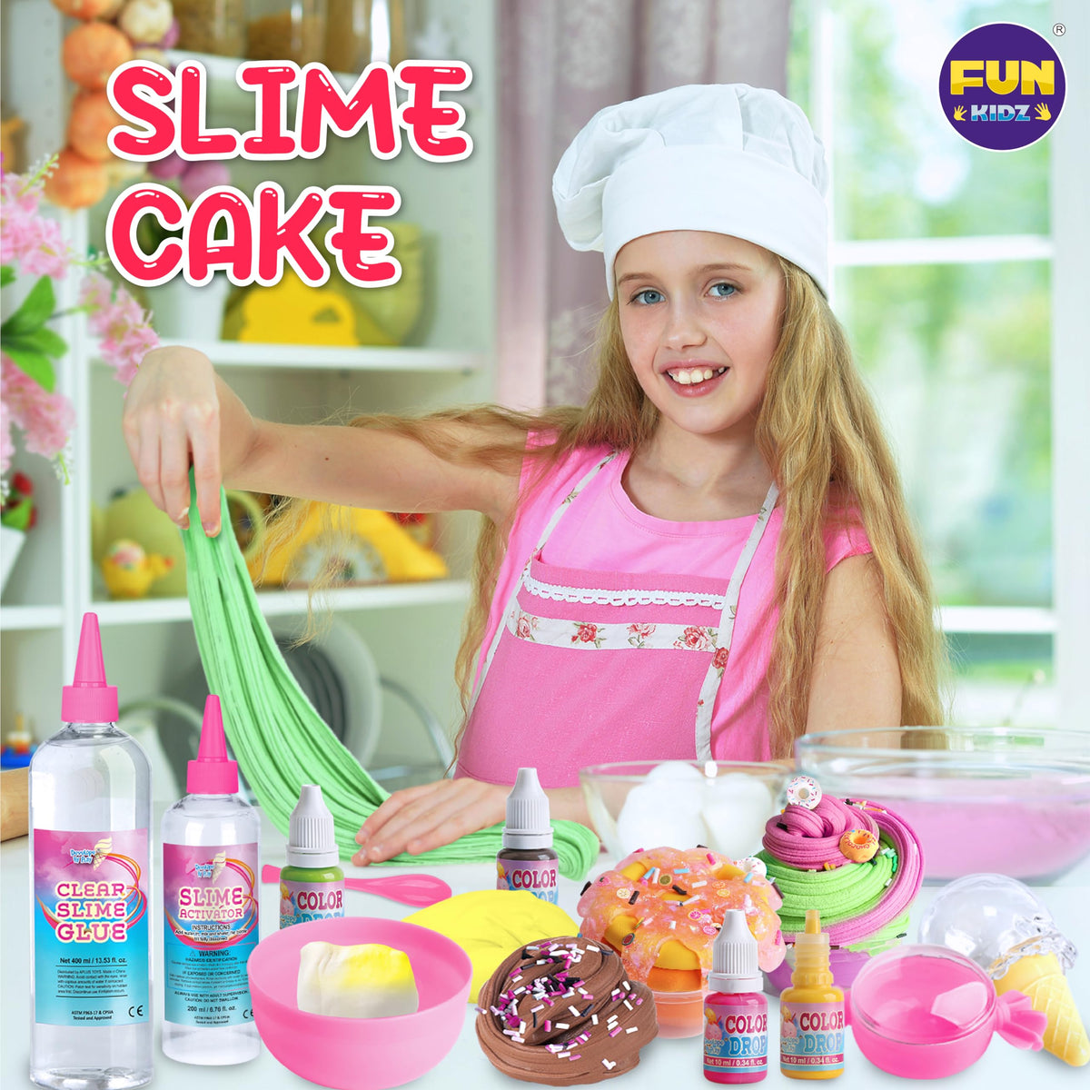 Gift Butter Slime Kit for Girls 10 12 FunKidz Ice Cream Soft - FUN KIDZ Official Imagery - 3