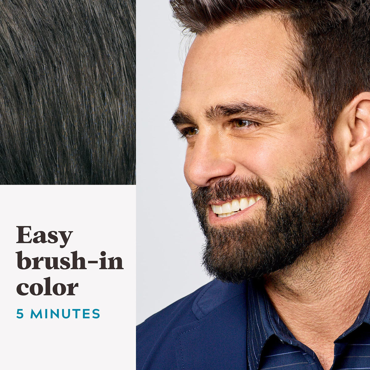 JUST FOR MEN Mustache Beard Dye Keratin Dark Brown M 45 - Just for Men Official Imagery - 5
