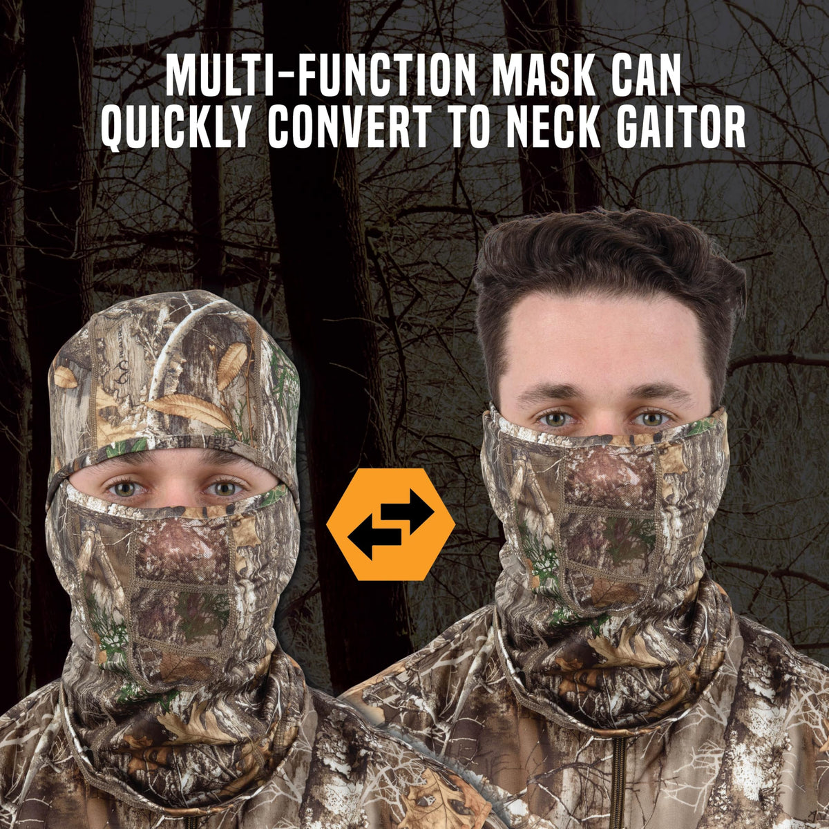 Allen Company Vanish Stretch Fit Camouflage Balaclava Camo - AC Allen Official Imagery - 6