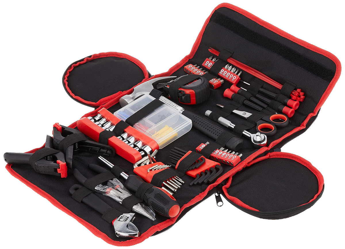 Stalwart Household Hand Tool Set with Roll Up Bag 86 Piece - Stalwart Official Imagery - 1