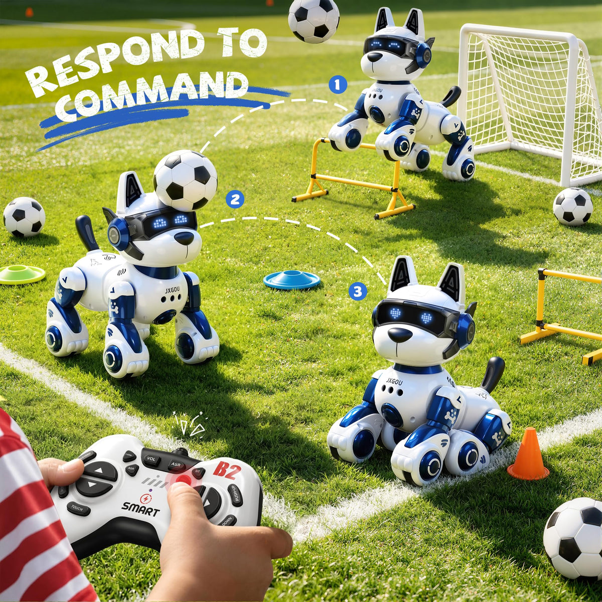 Smart Robot Dog 2 4GHz Remote Control Robot Dog Toys For - Ozega Official Imagery - 5