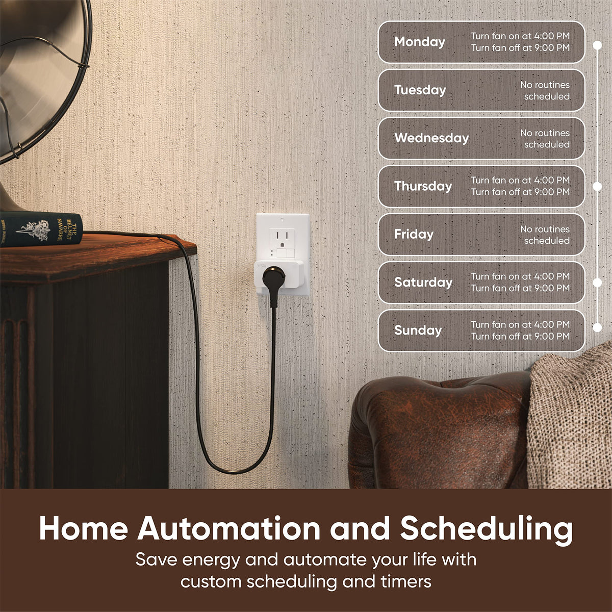Wyze Plug 2 4GHz WiFi Smart Plug Compatible with Alexa - WYZE Official Imagery - 4