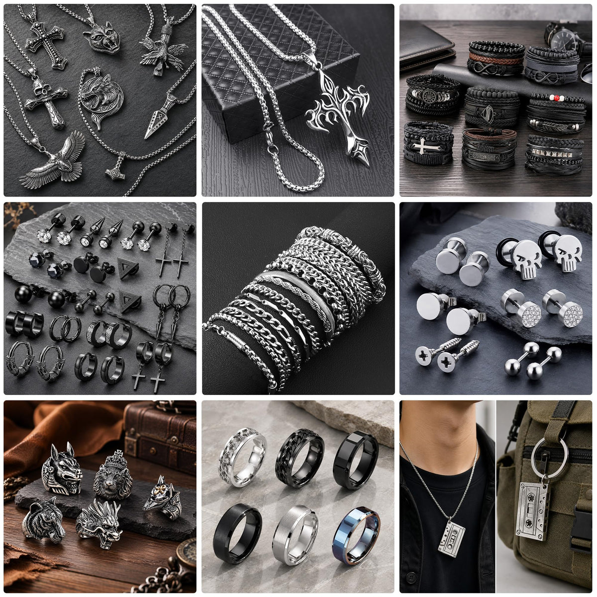 Mantveil 35Pcs Mystery Jewelry Jar for Men - Mantveil Official Imagery - 5