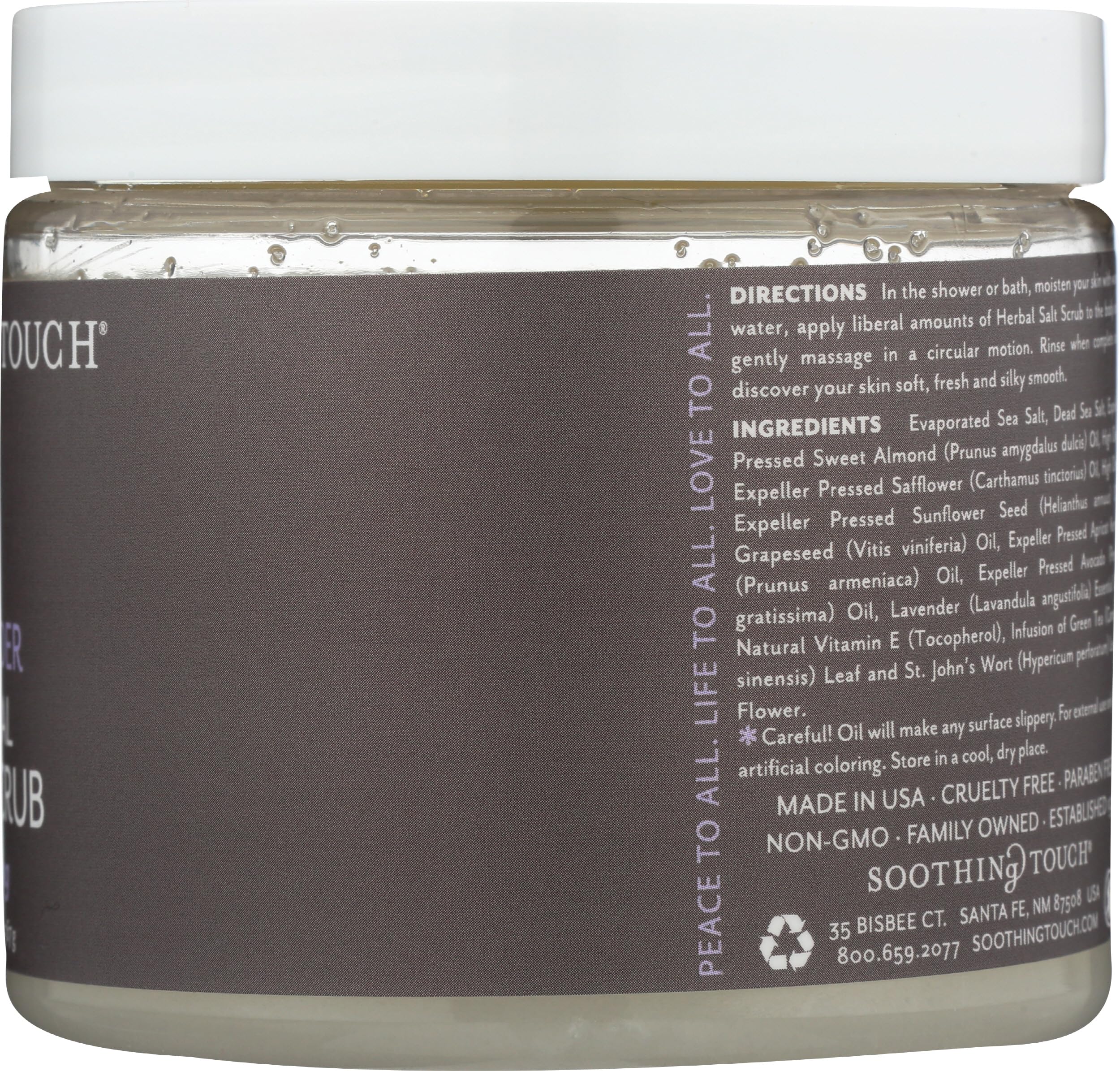Soothing Touch Herbal Salt Scrub, Lavender - Soothing Touch Official Product View 6