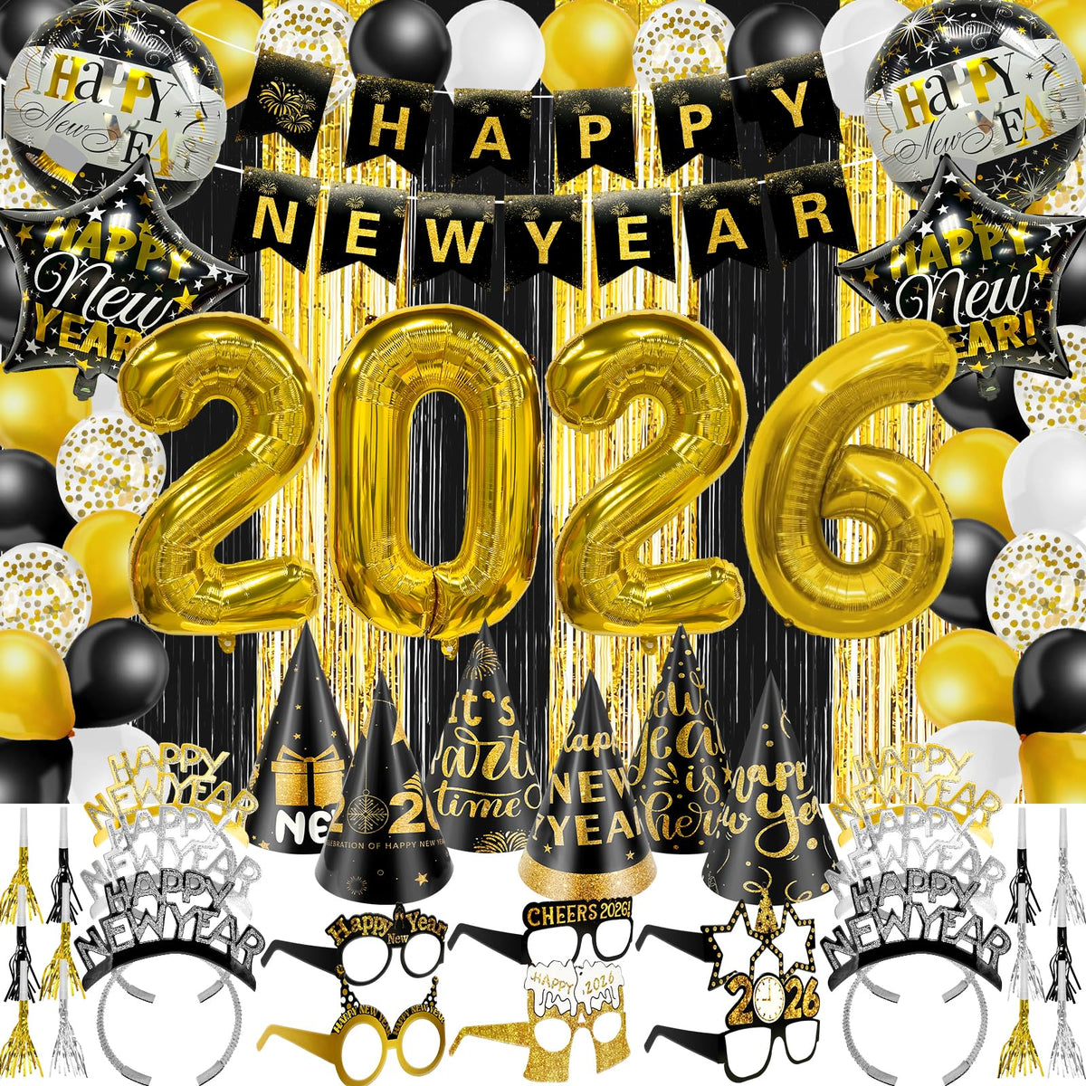 81 Pcs New Years Eve Party Supplies Happy New Year - TURNMEON Official Imagery - 2