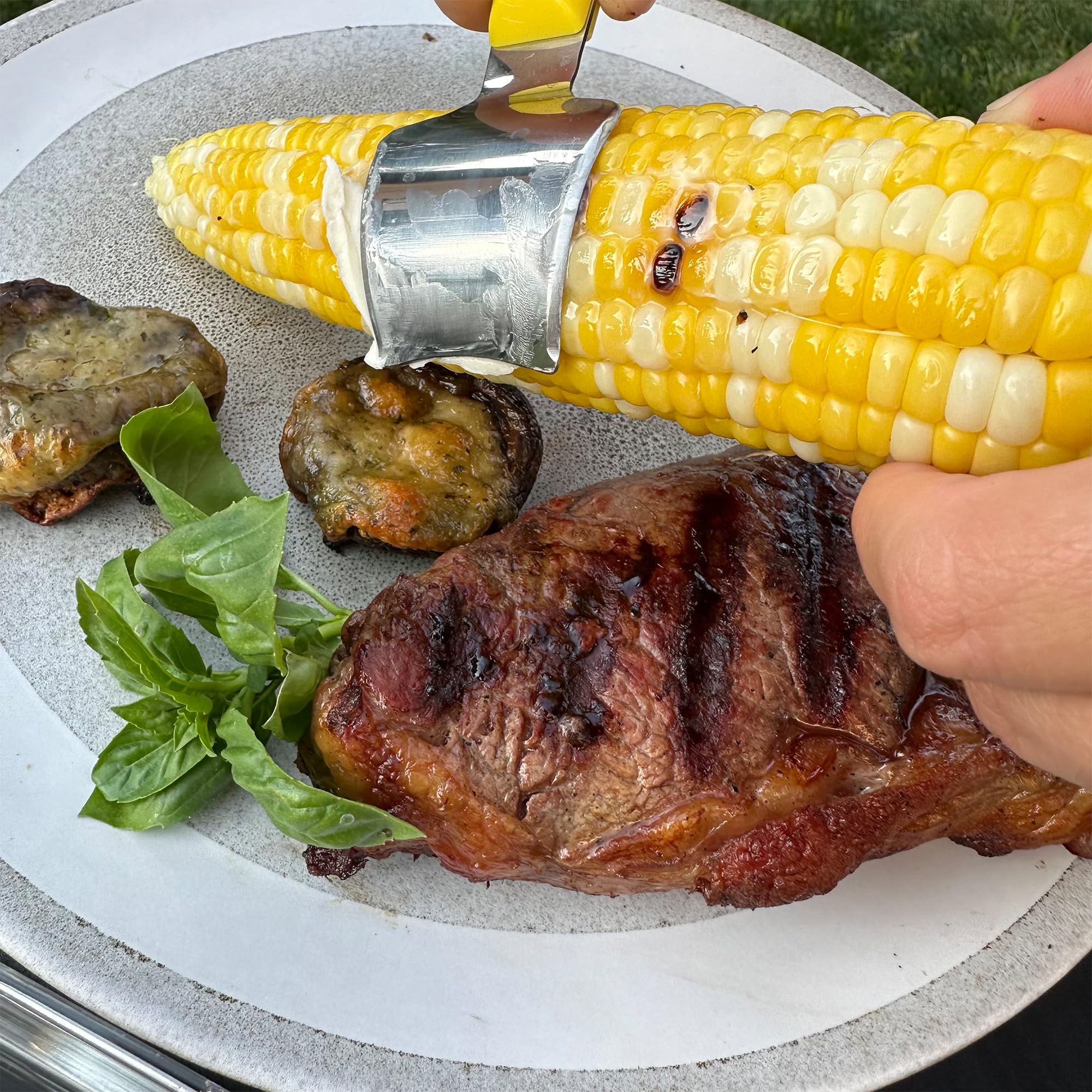 R&M Corn Butter Knife, Stainless Steel design, Comfortable Grip, Easil - View 2