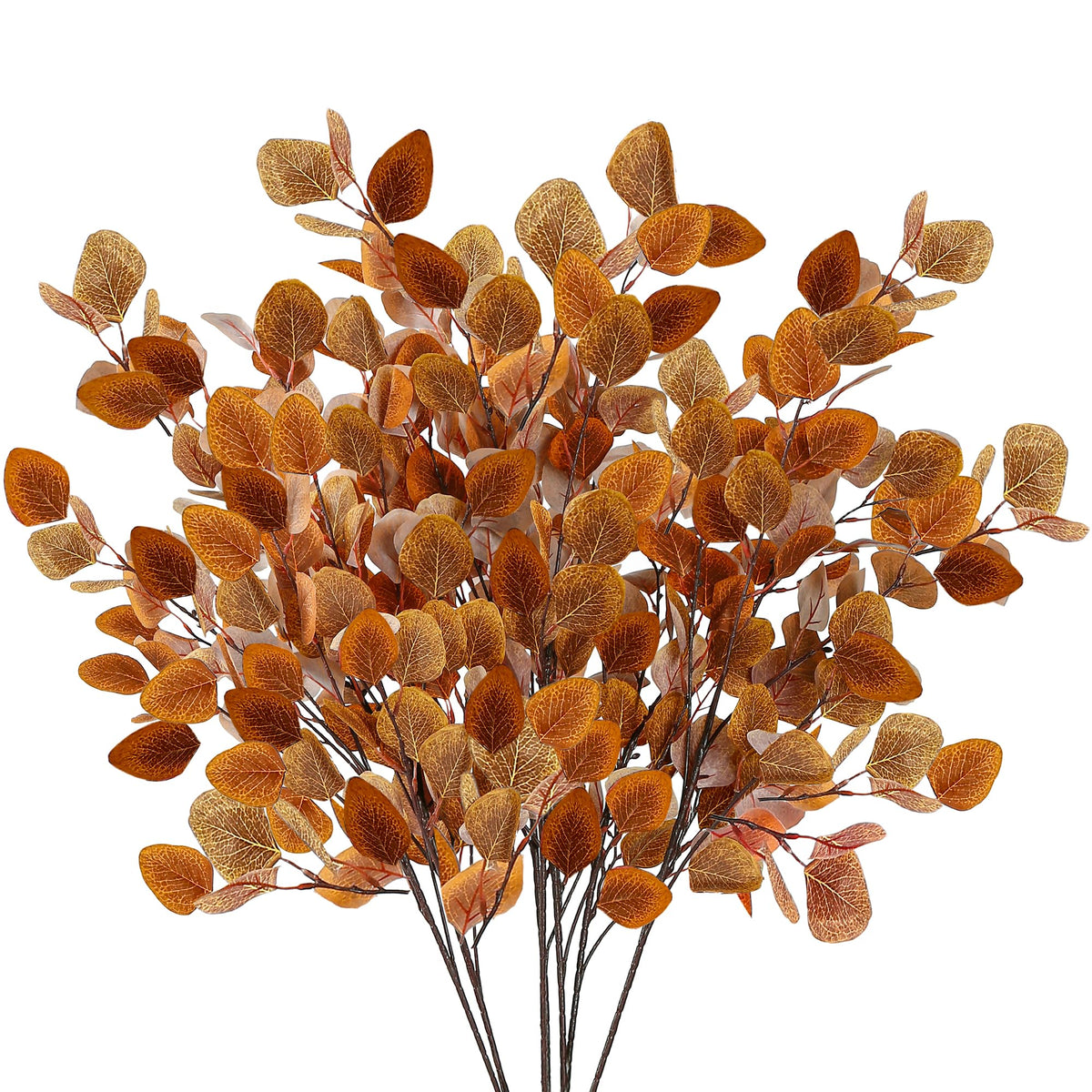 Sggvecsy 6 Pcs Fall Eucalyptus Leaves Artificial Eucalyptus - Sggvecsy Official Imagery - 1