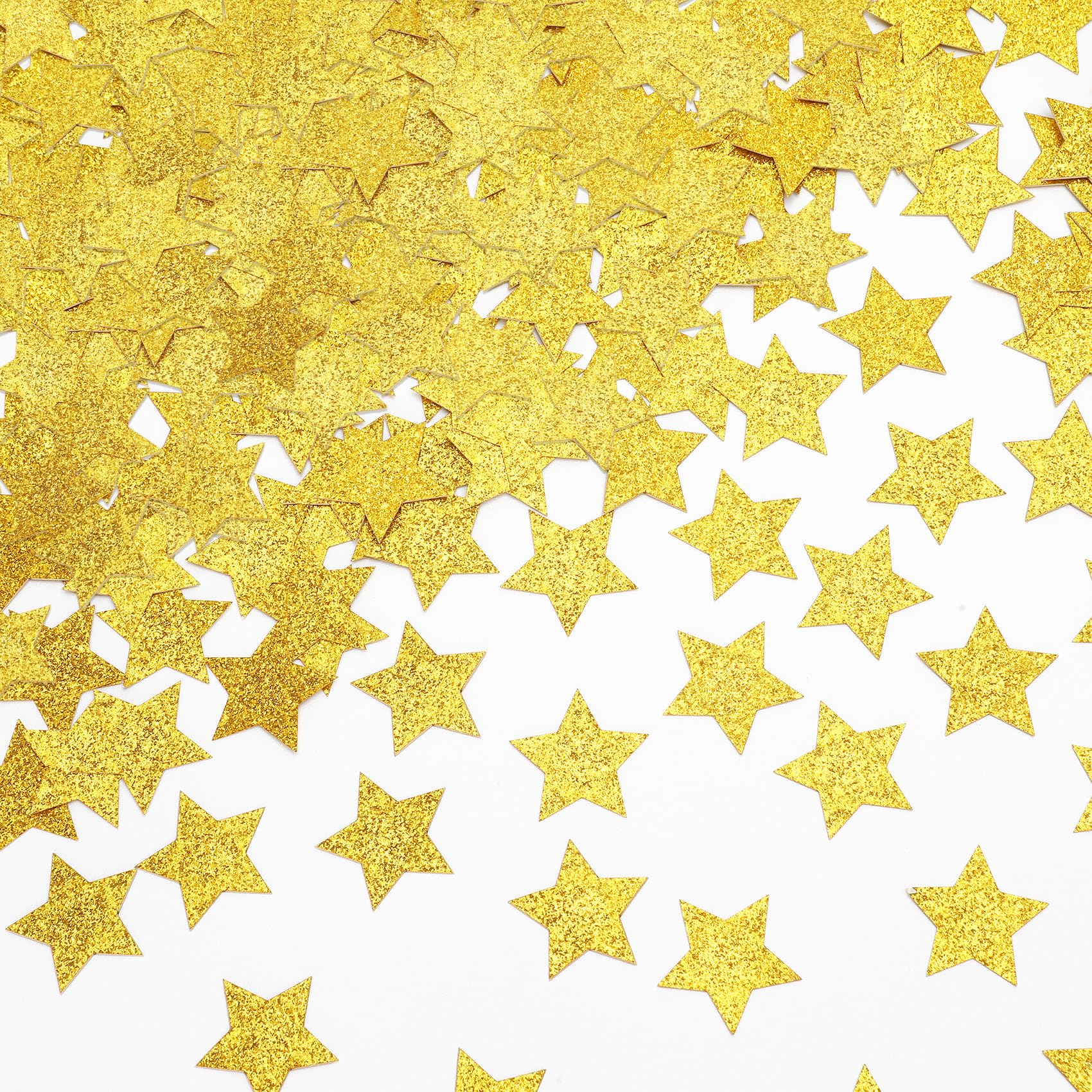 200 PCS Gold Stars Confetti 1 Inch Glitter Star Table Confetti - Product Imagery