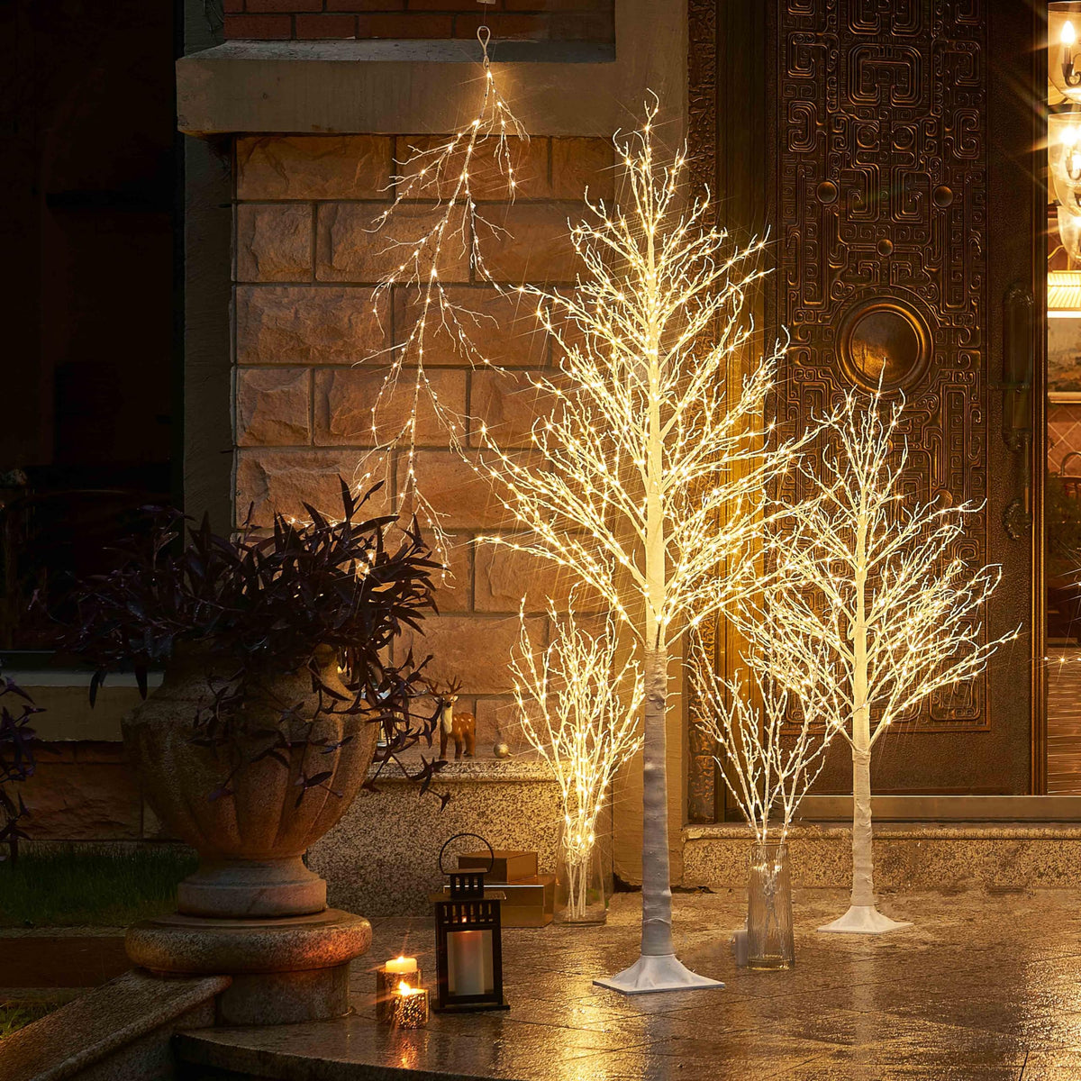 Lighted Willow Branches Iredescent Glittered 32IN 120 LED - LITBLOOM Official Imagery - 7