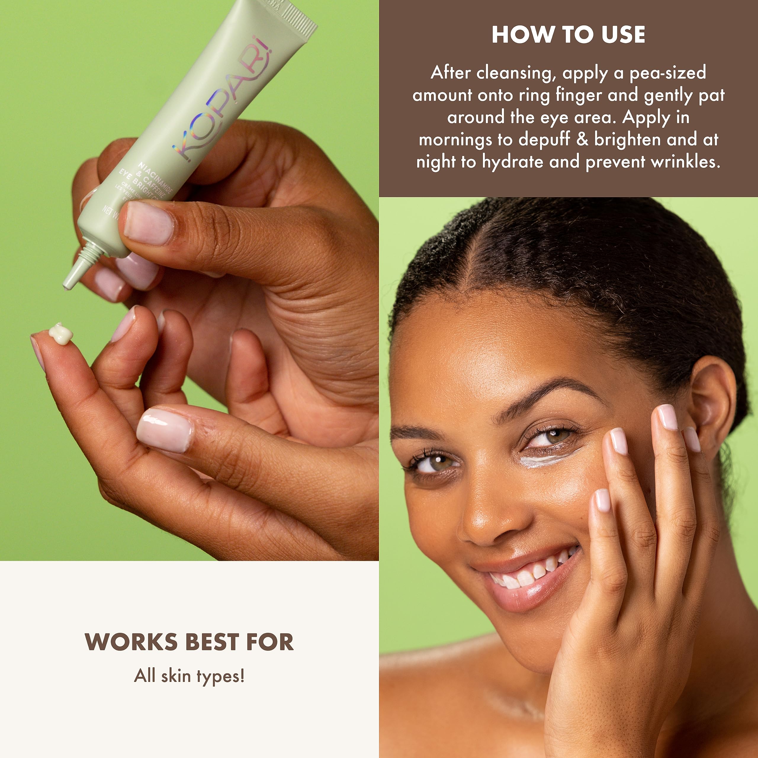 Kopari Niacinamide Caffeine Eye Bright Cream Fade Dark - Kopari Official Imagery - 5