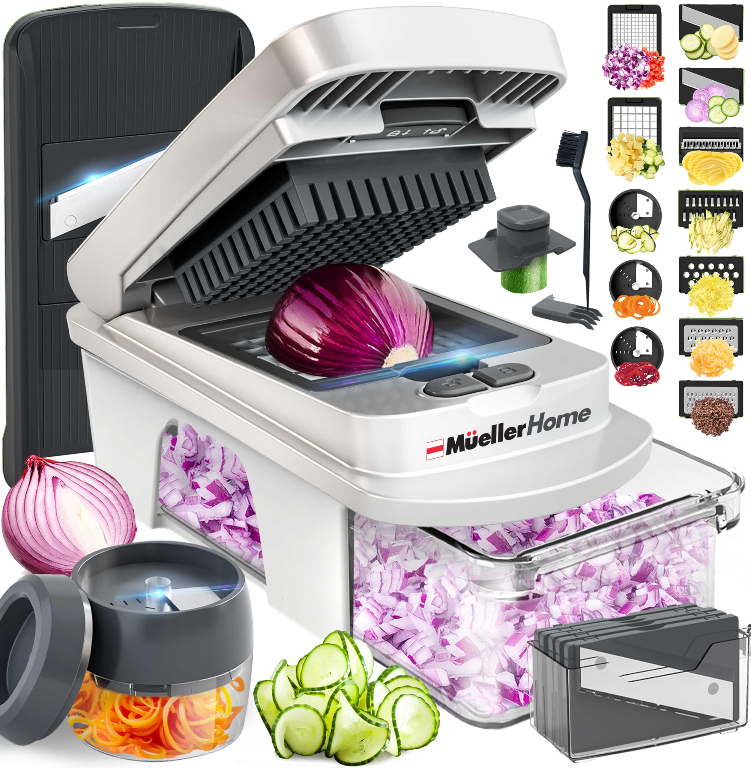 Mueller The Real Original Pro Vegetable Chopper & Mandoline Slice by Mueller - Angle View 10