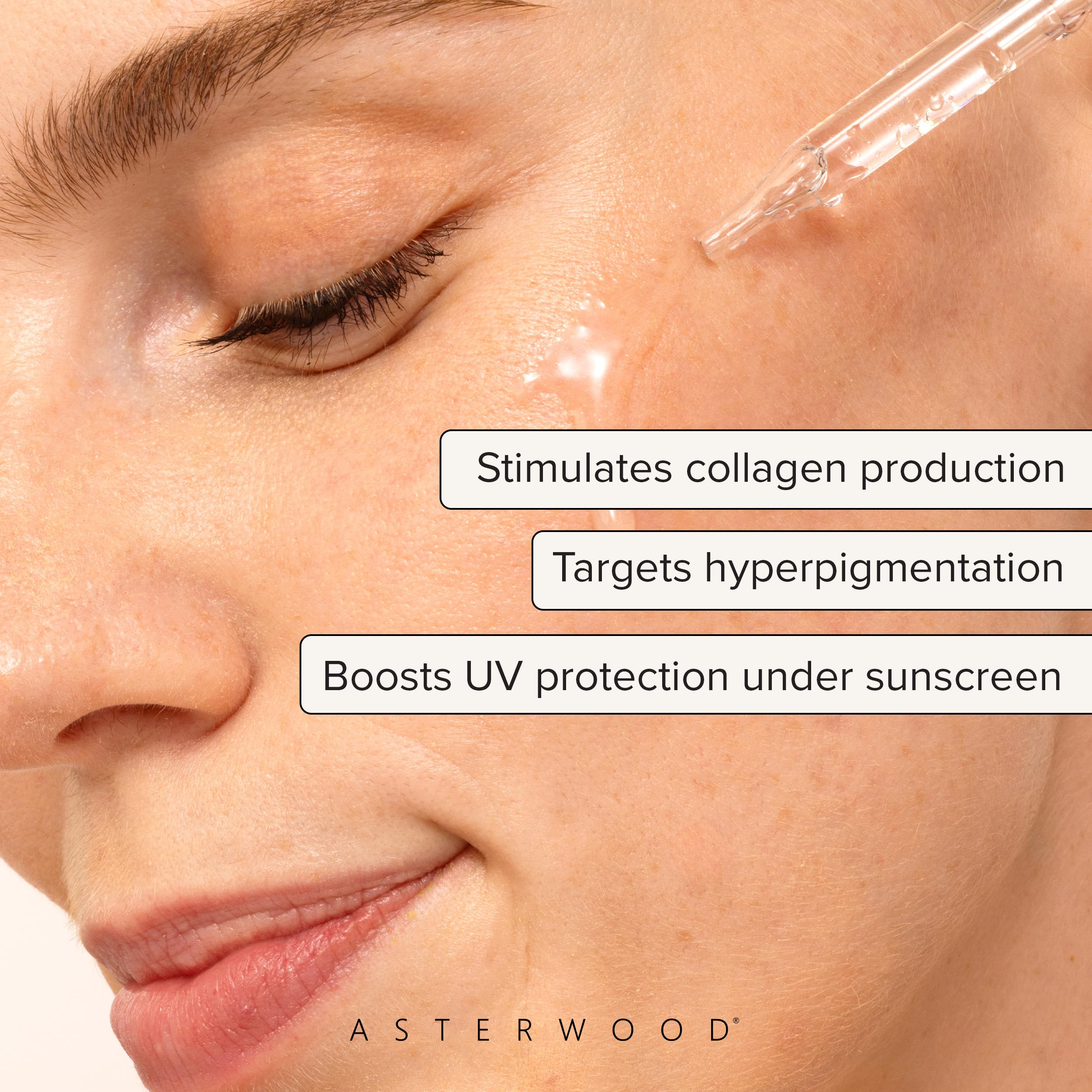 Asterwood Vitamin C Serum for Face with Hyaluronic Acid 1 Fl Oz - Asterwood Official Product View 3