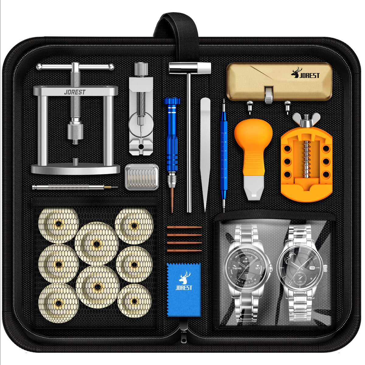JOREST Watch Repair Kit Watch Press Tool Battery Replacement - Jorest Official Imagery - 2