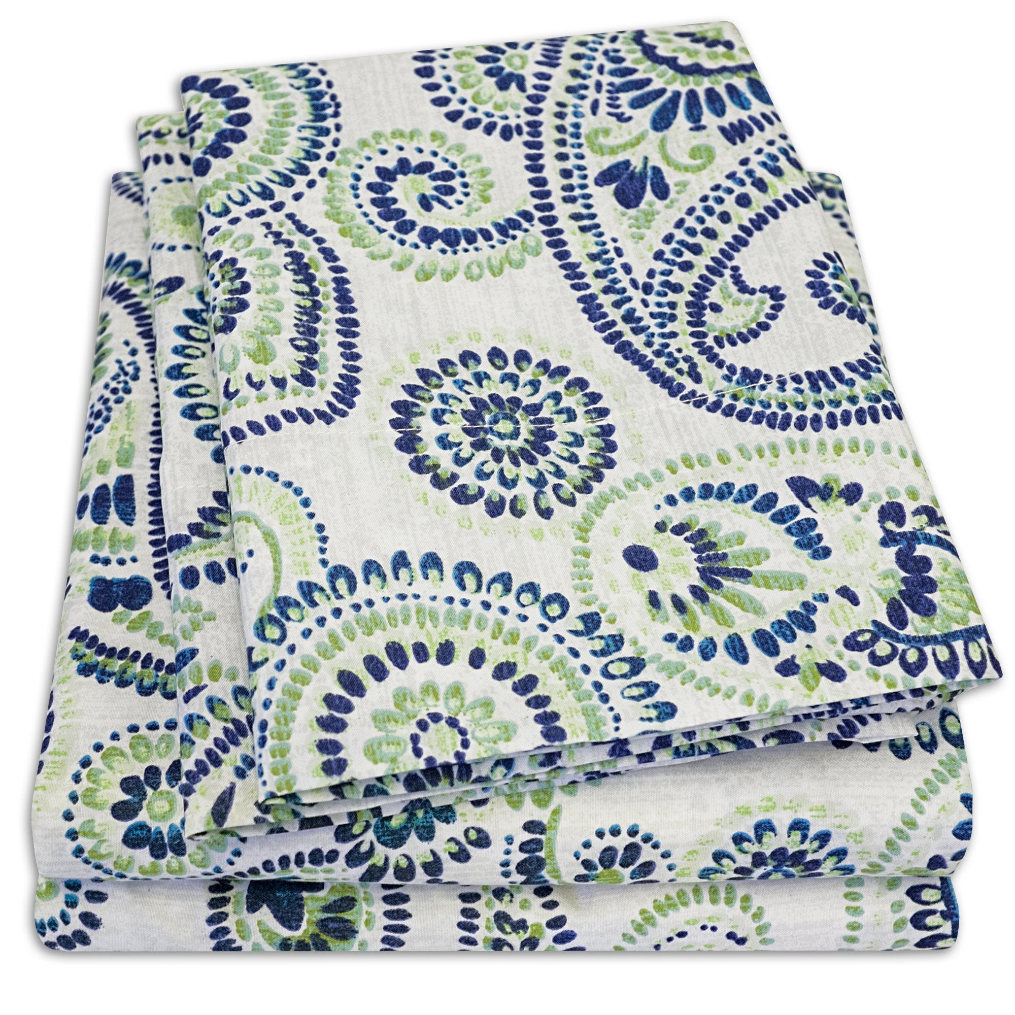 1500 Supreme Collection Extra Soft Modern Paisley Pattern Sheet - Product Imagery