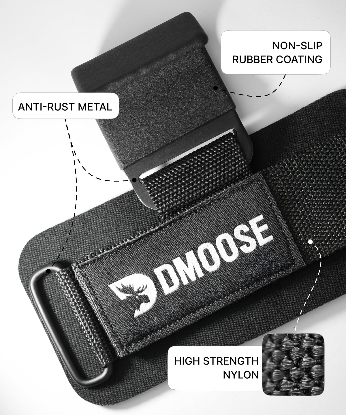 DMoose Fitness Weight Lifting Hooks for Deadlifts Pull Ups - DMoose Fitness Official Imagery - 4