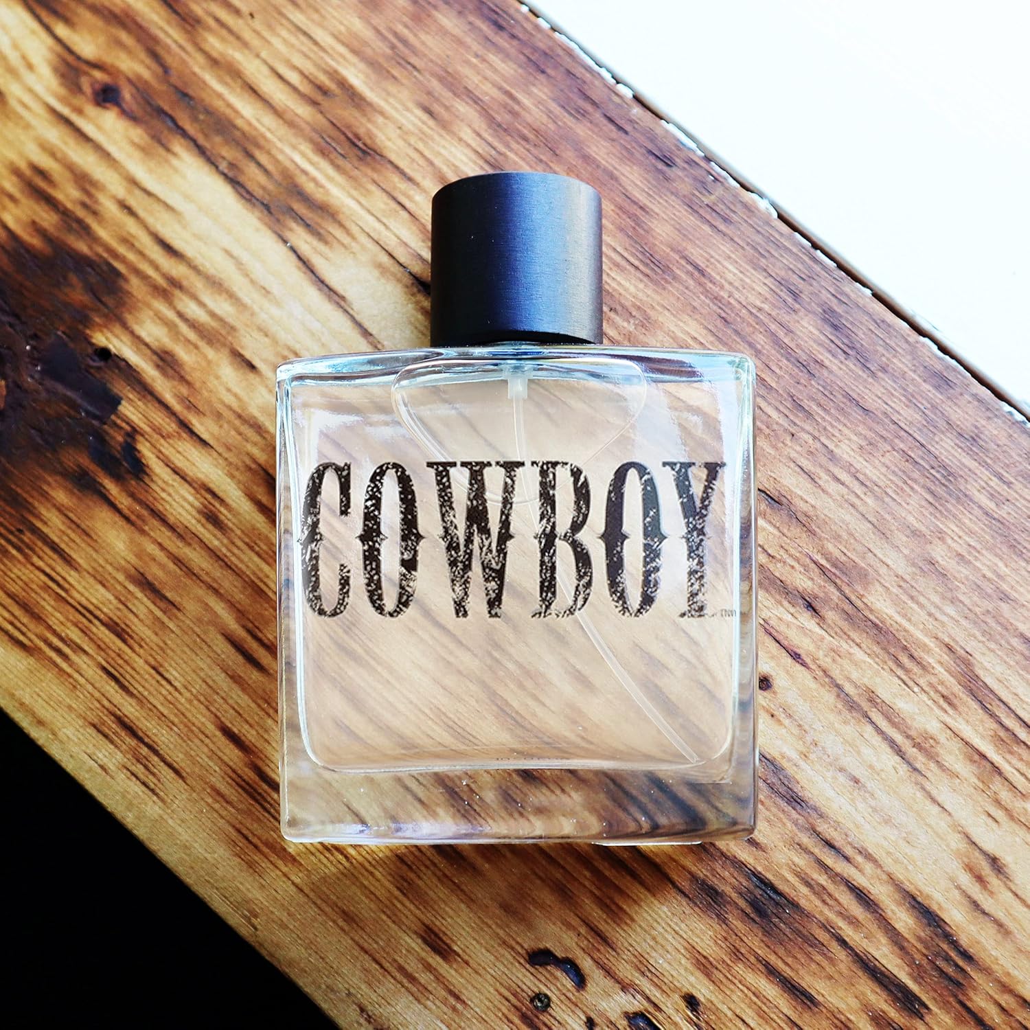 Cowboy Cologne for Men by Tru Western, 3.4 fl oz, featuring rugged woodsy and fresh moss fragrance in a spray bottle