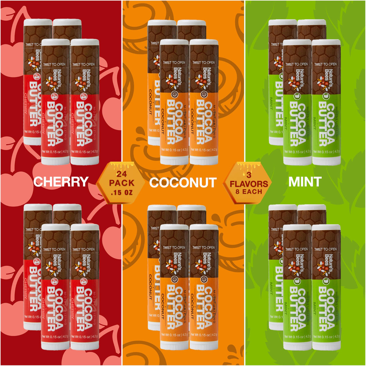 Nature s Bees Cocoa Butter Lip Balm Lip Care for Dry Lips - Nature’s Bees Official Imagery - 6