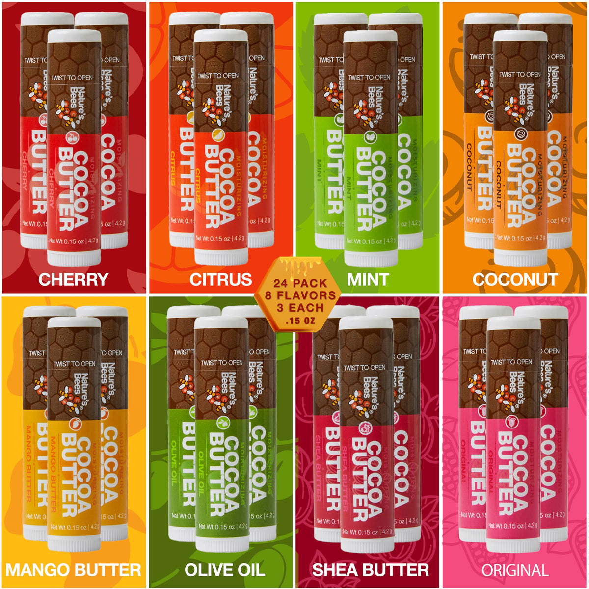 Nature s Bees Cocoa Butter Lip Balm Coconut Oil Beeswax - Nature’s Bees Official Imagery - 6