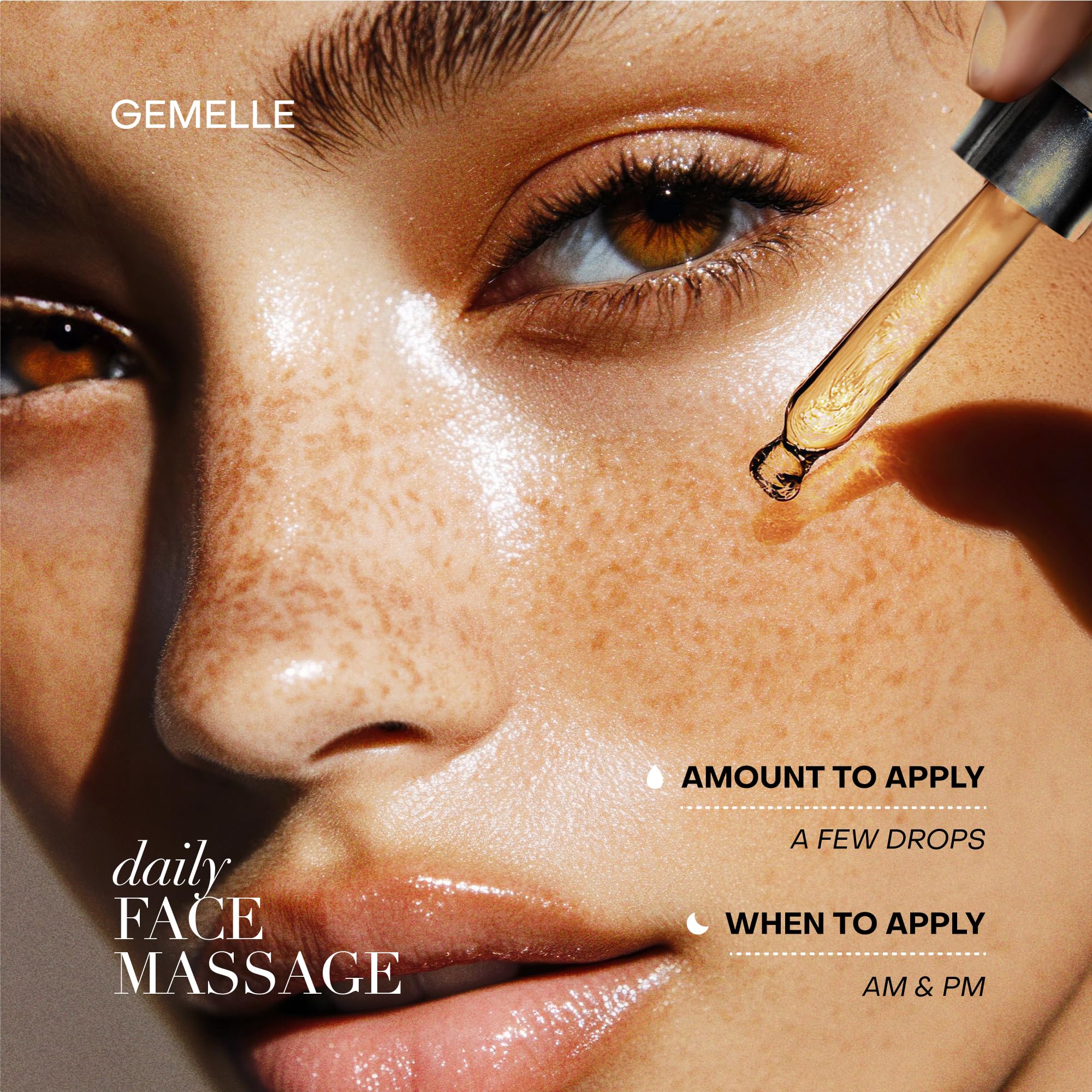 GEMELLE Lymphatic Gua Sha Face Oil + Anti - Aging Face Oil – Morning & Night Reduc - GEMELLE Official Product View 6