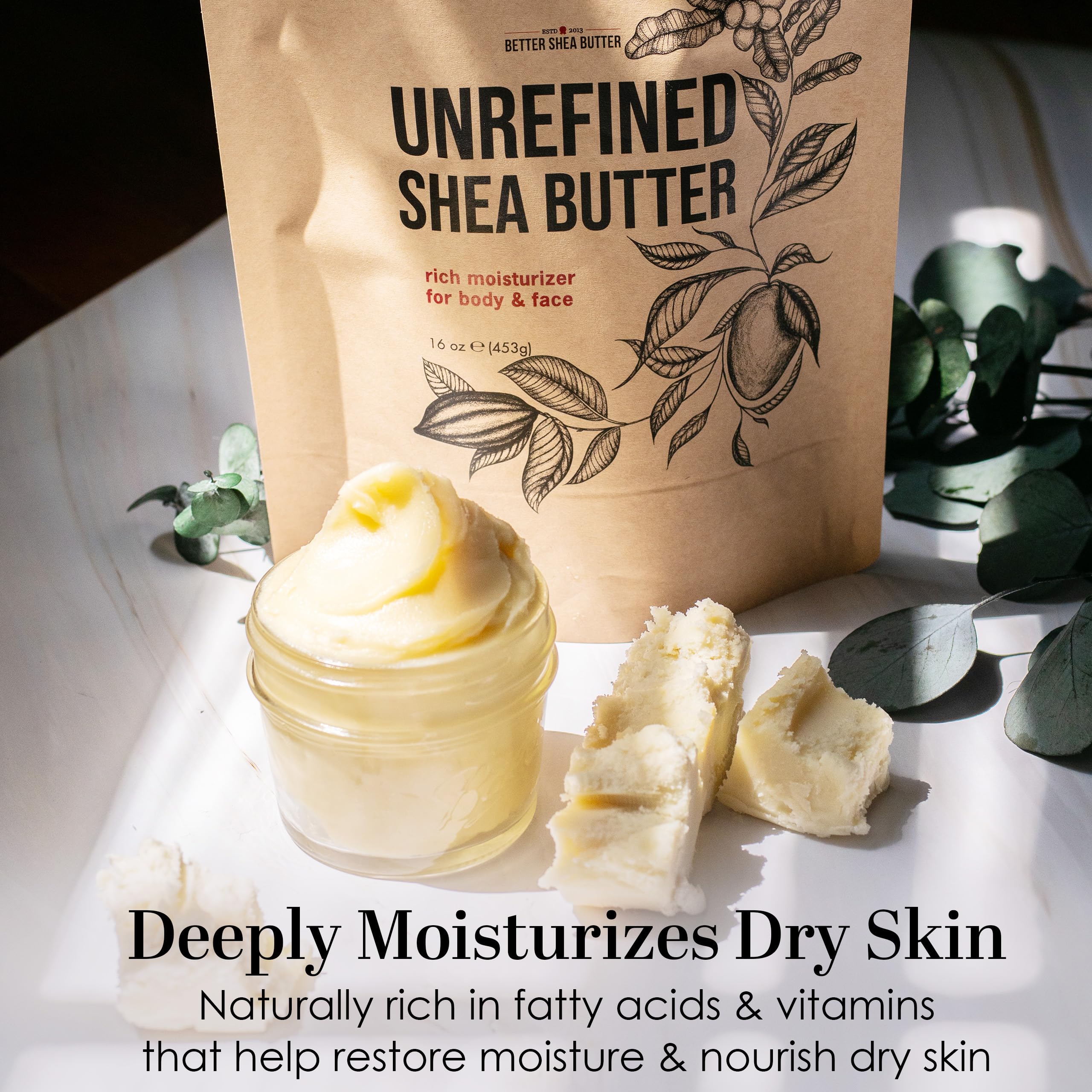 Raw Shea Butter 100 Pure Unrefined African Shea Butter 1 lb - Better Shea Butter Official Imagery - 3