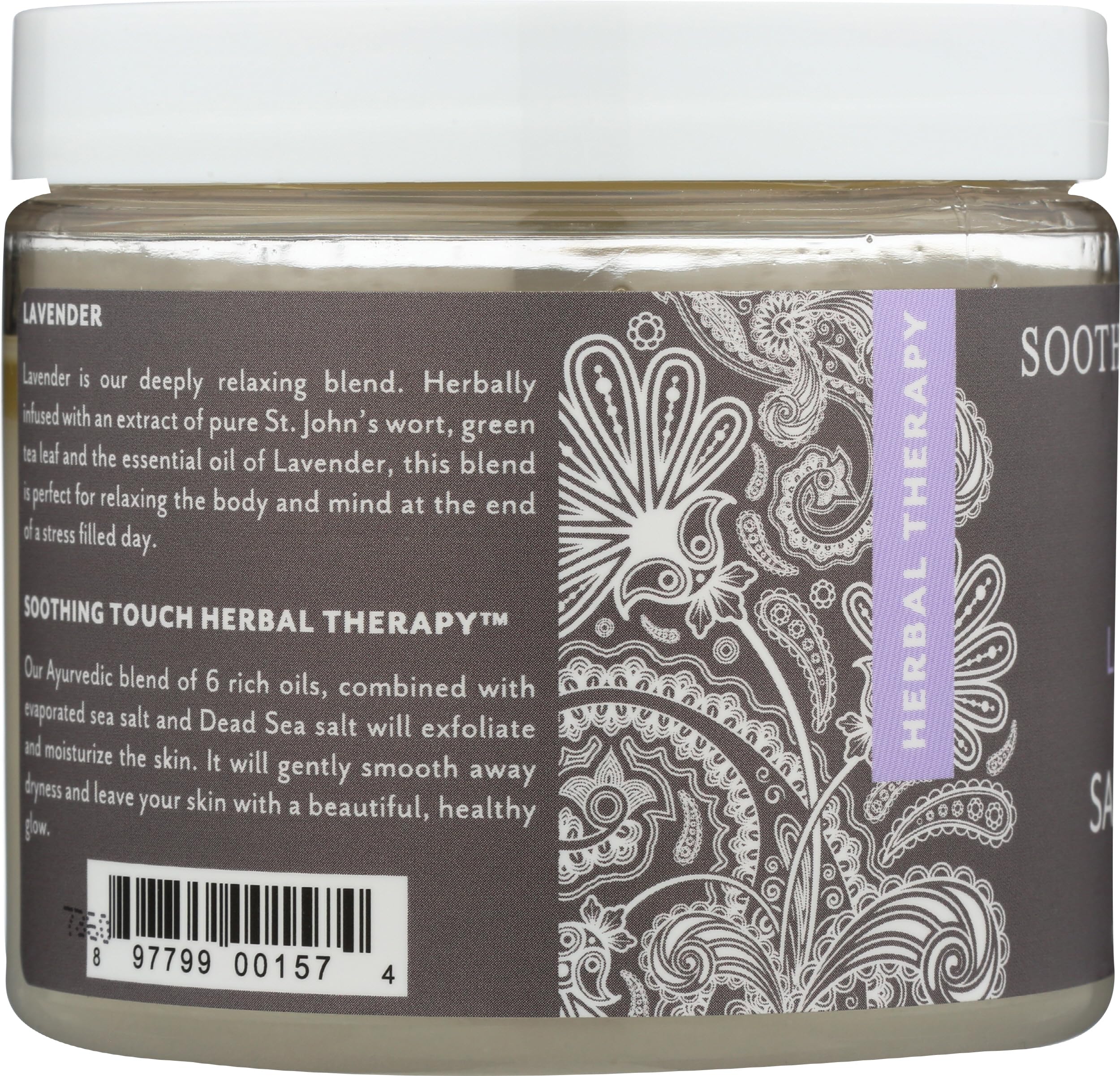 Soothing Touch Herbal Salt Scrub, Lavender - Soothing Touch Official Product View 5