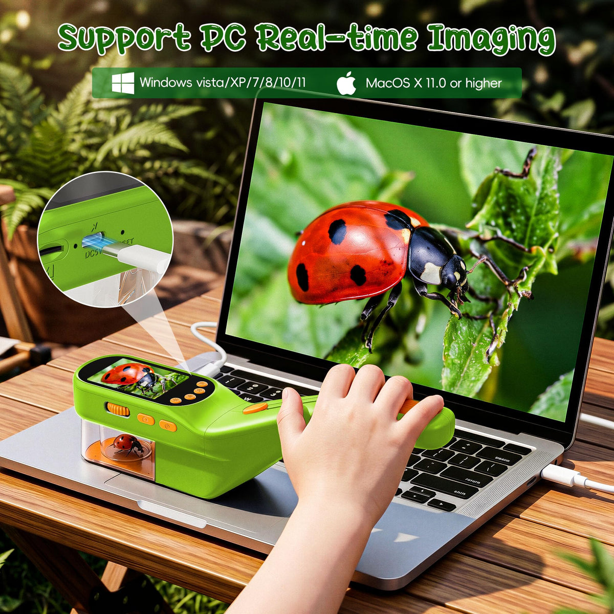 Bug Catcher for Kids with 500X Microscope 2 4 Screen STEM - CIMELR Official Imagery - 5