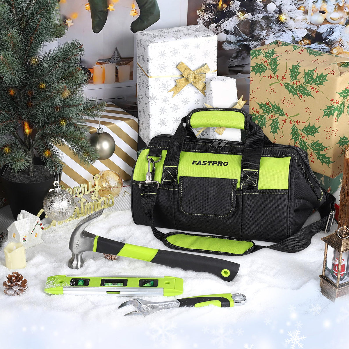 FASTPRO 267 Piece Home Tool Set with 13 Inch Tool Bag Green - FASTPRO Official Imagery - 3
