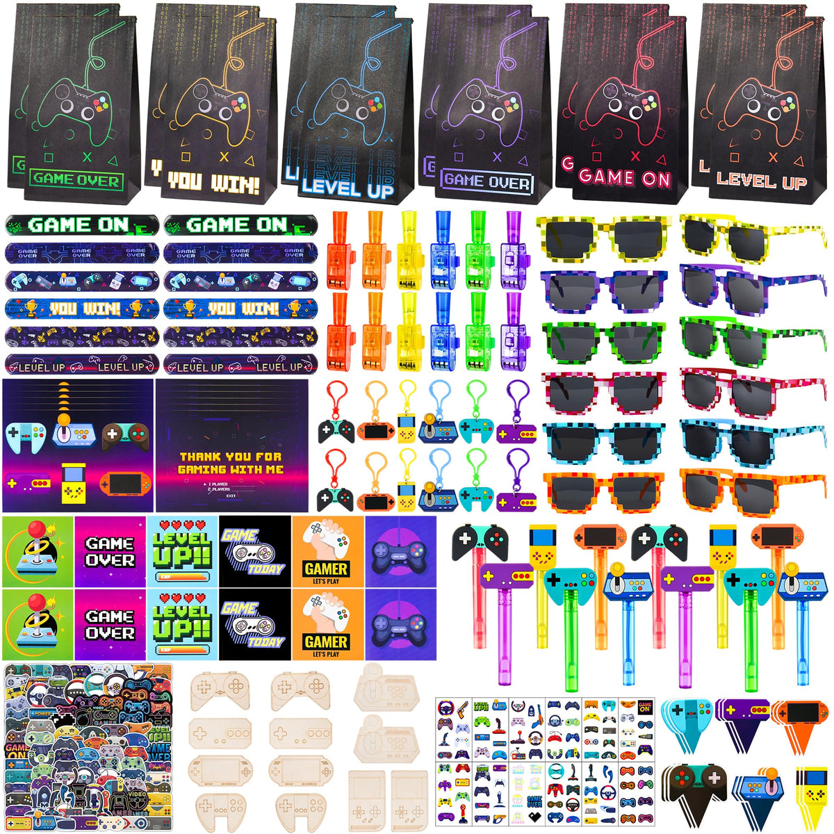 TUWUNA Video Game Party Favors for Birthday Decorations - TUWUNA Official Imagery - 1