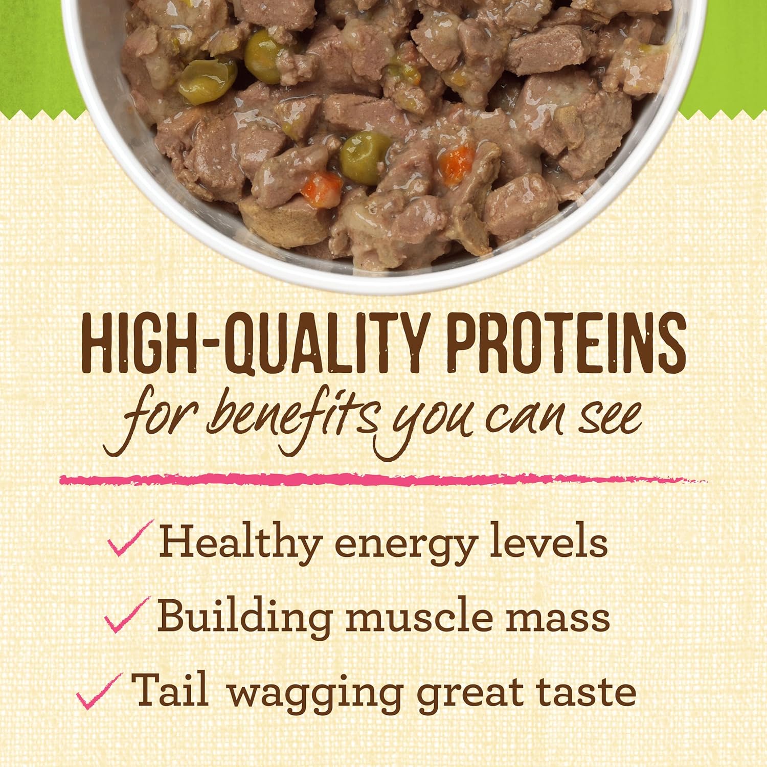 Merrick Lil’ Plates grain-free and gluten-free natural wet dog food for small dogs, featuring tender, nutritious meat in a bowl