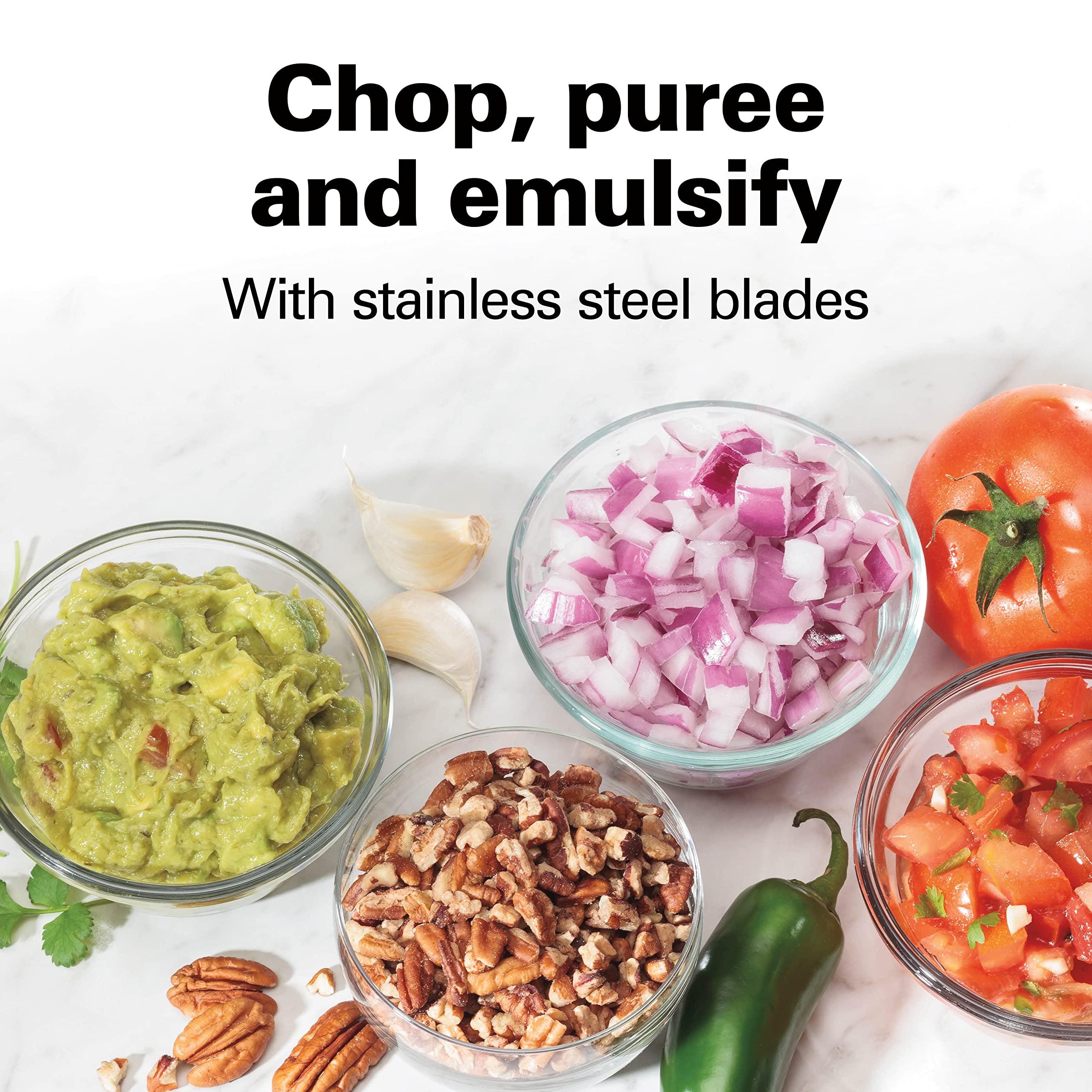 Hamilton Beach 3 Cup Electric Vegetable Chopper & Mini Food Proce - Hamilton Beach Official Product View 5