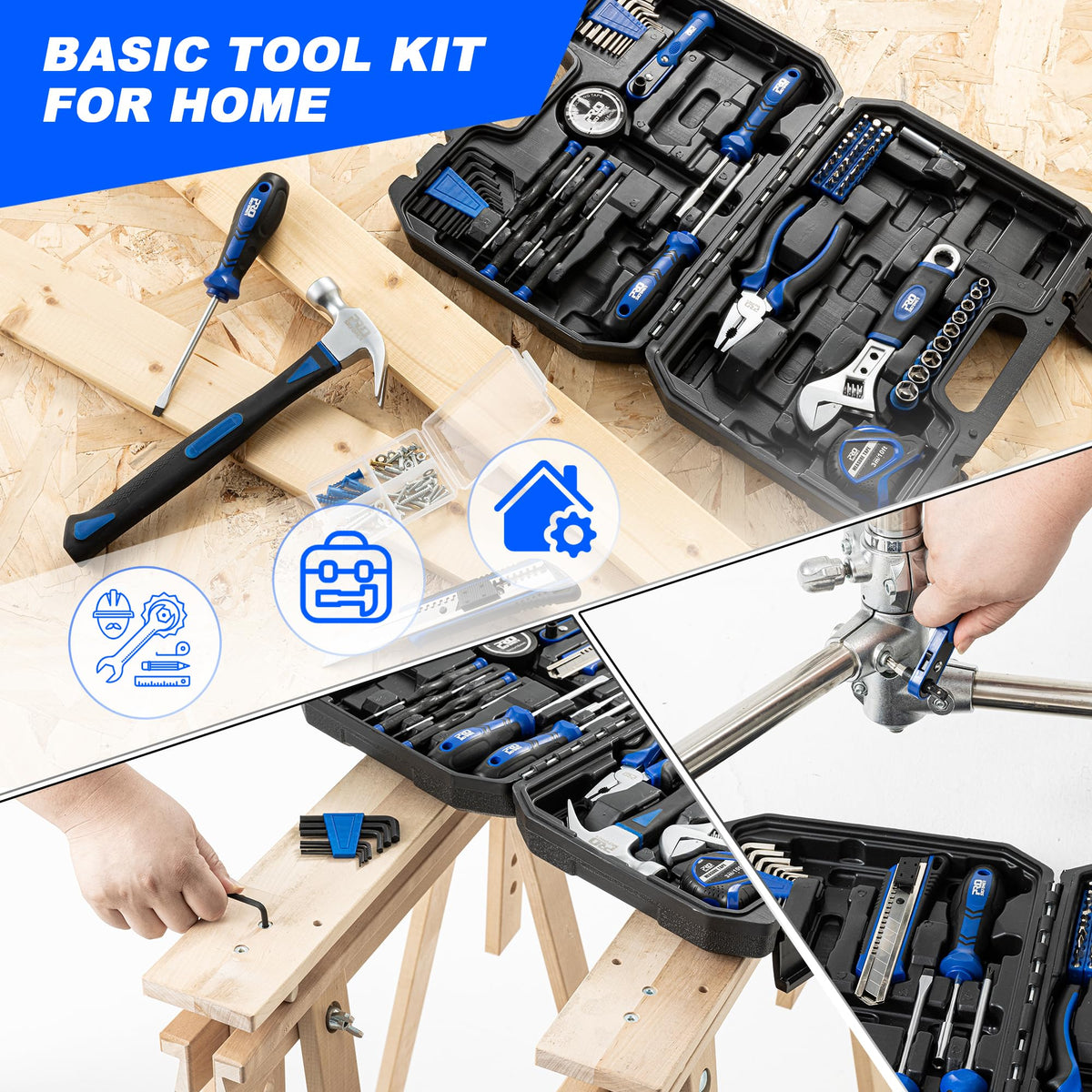 Prostormer 160 Piece Tool Set General Household Tool Kit - Prostormer Official Imagery - 6
