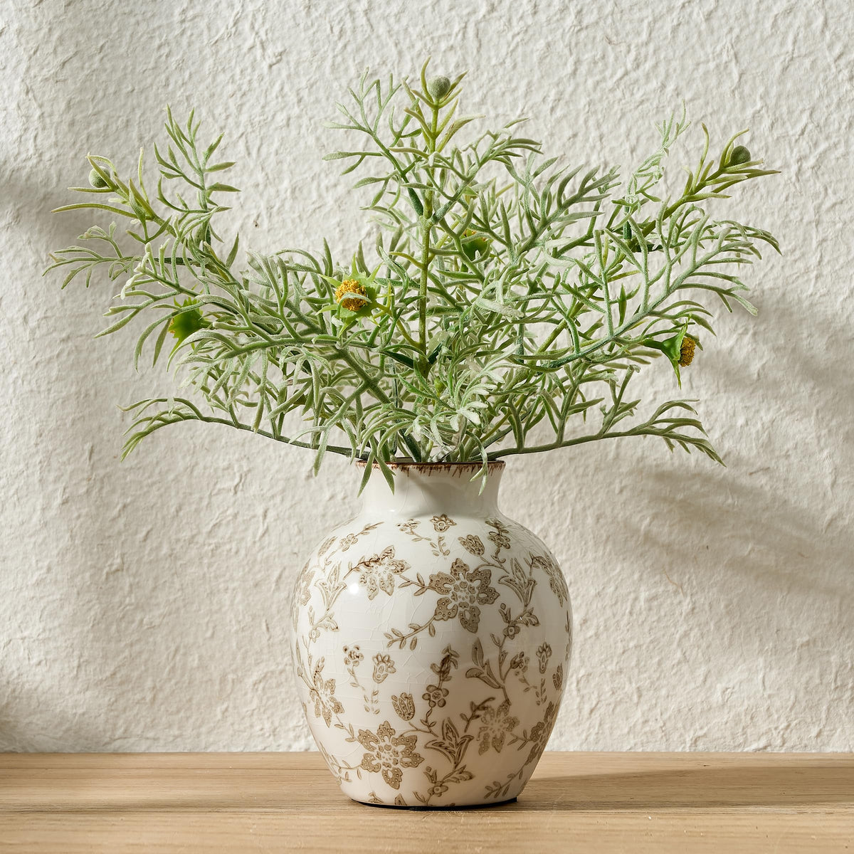 SIDUCAL Ceramic Vintage Vase 5 83 Inch Retro Ice Cracked - SIDUCAL Official Imagery - 1