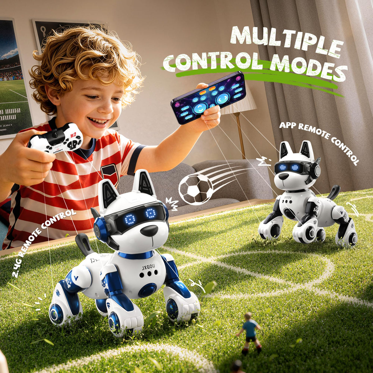 Smart Robot Dog 2 4GHz Remote Control Robot Dog Toys For - Ozega Official Imagery - 6