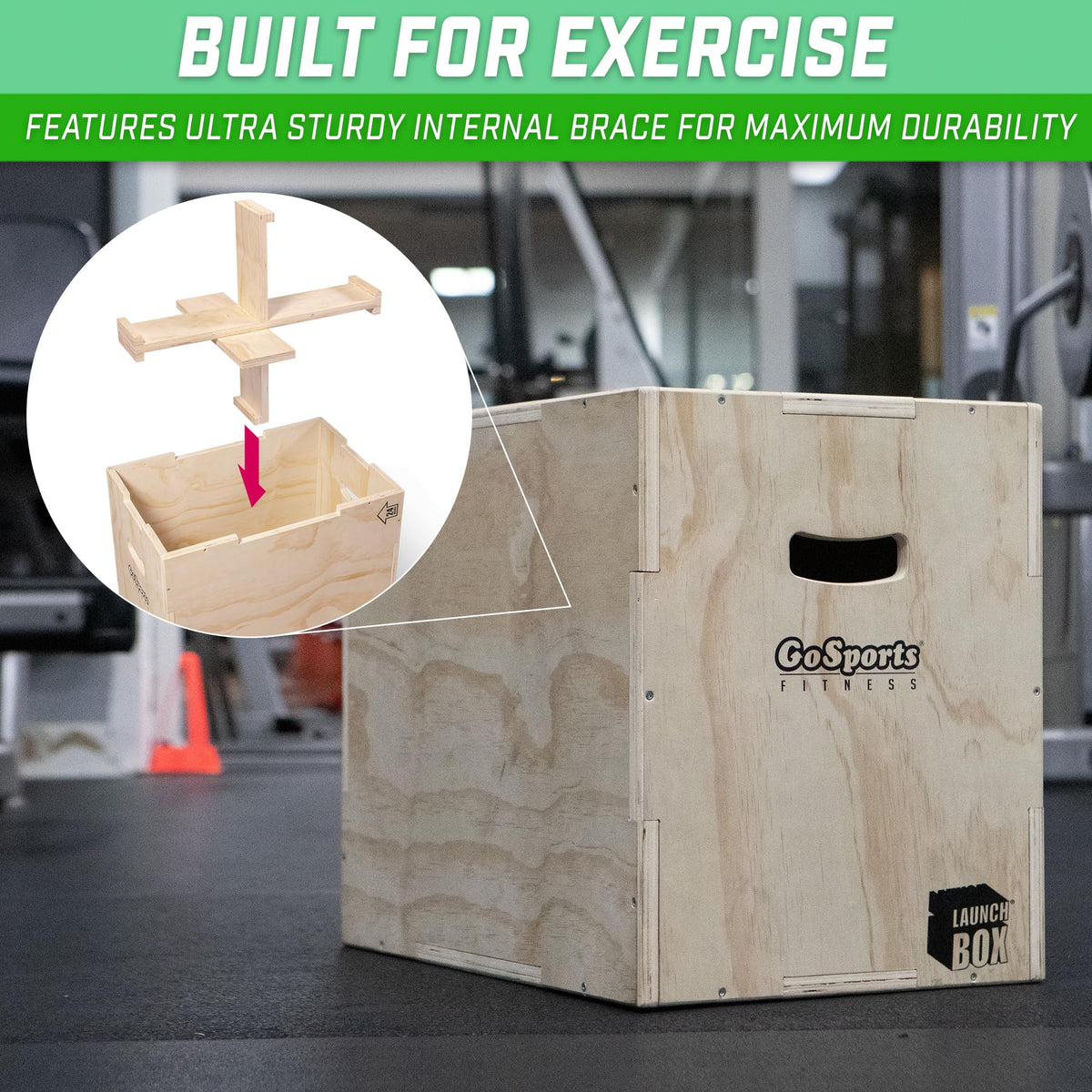 GoSports Fitness 3 in 1 Plyo Jump Box - Premium Selection Official Imagery - 6